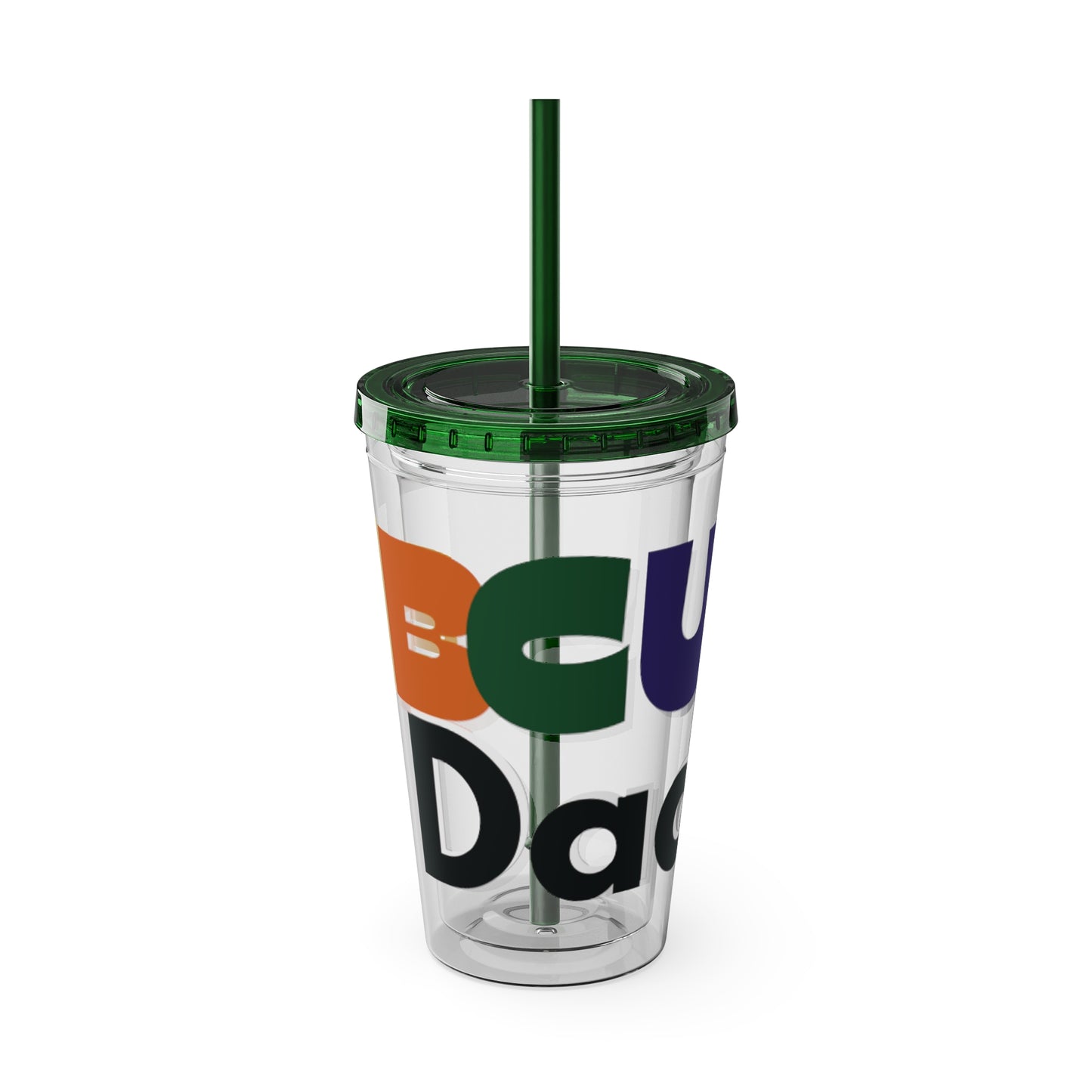 HBCU Dad Sunsplash Tumbler: Colorful Travel Cup, BPA-Free, Perfect for Summer Drinks, Gift for Friends, Eco-Friendly, Party Favor