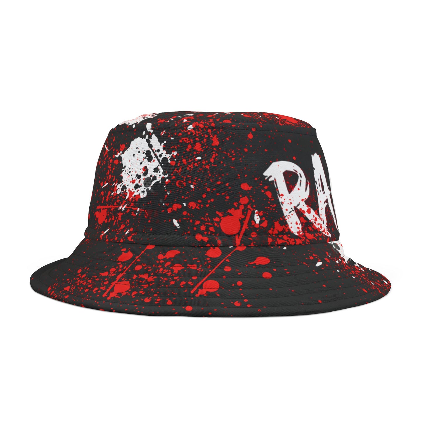 B Trendy Bucket Hat, Street Style Accessory, Casual Summer Wear, Graffiti Print Hat, Perfect for Festivals, Throwback Vibe
