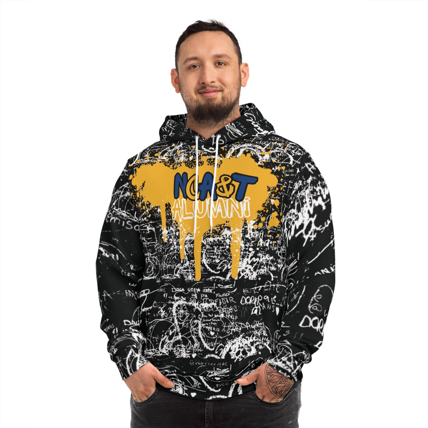 NC AT Alumni Hoodie, Graphic Sweatshirt for Graduates, College Apparel, Back to School, Unique Gift Idea