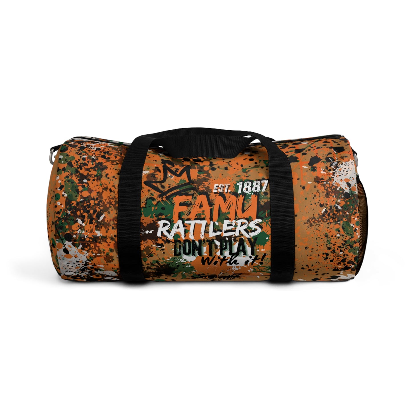 Graffiti Duffel Bag, FAMU Sprayed Art, Cool Urban Travel Gym Overnight Bag, Hipster Street Style Accessories, Unique Custom Hand Painted