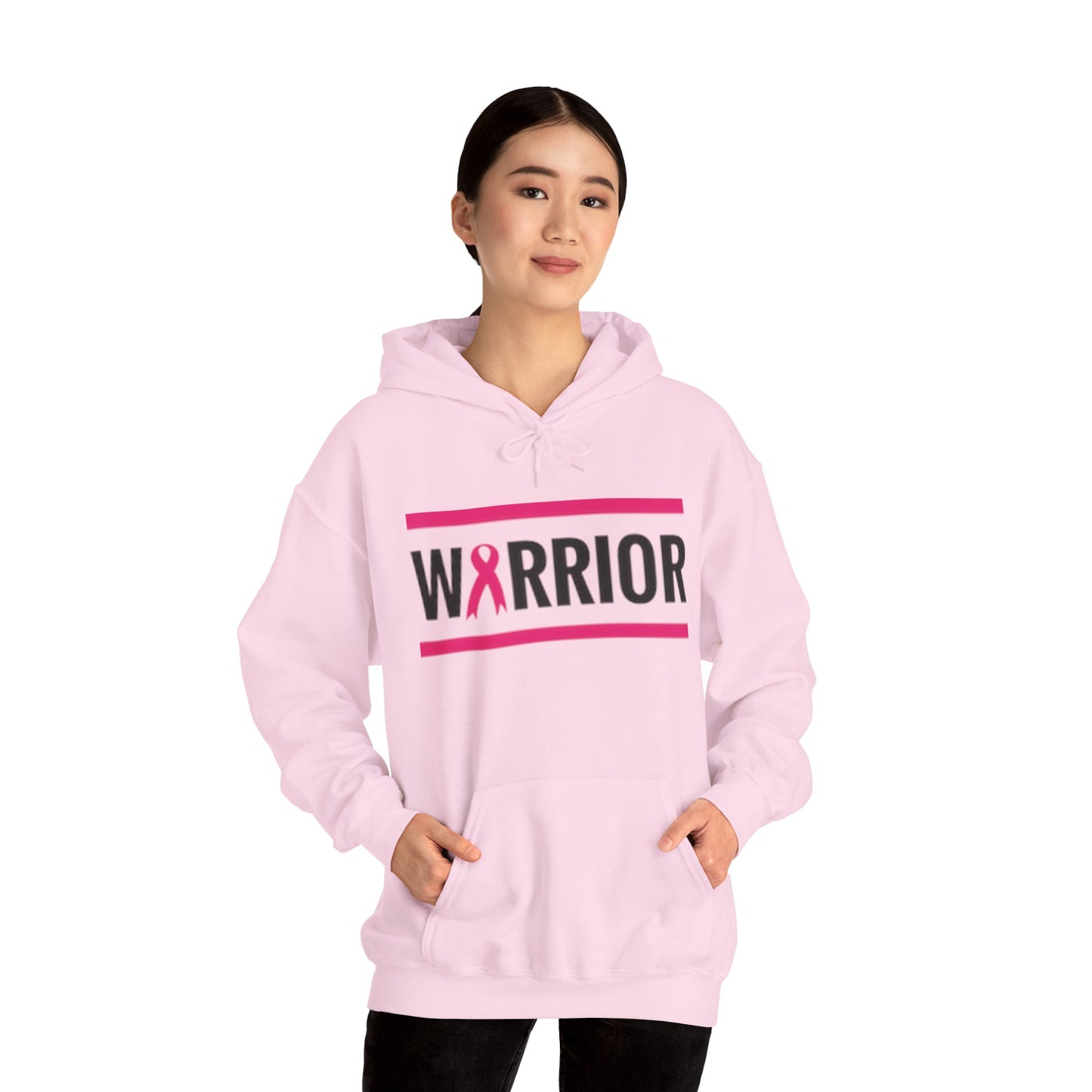 Warrior Breast Cancer Awareness Hoodie | Unisex Sweatshirt, Cancer Survivor Gift, Inspirational Apparel, Fight Like A Girl, Supportive Gear