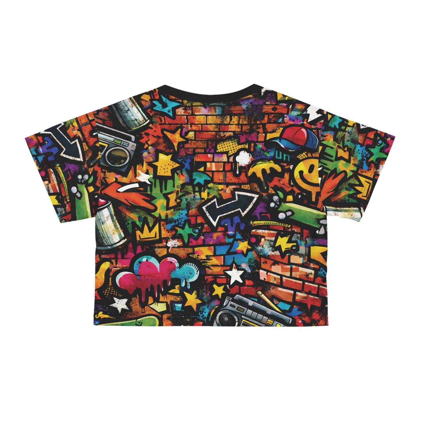 4 The Culture Crop Tee — Colorful Graffiti | FirstGen Designs