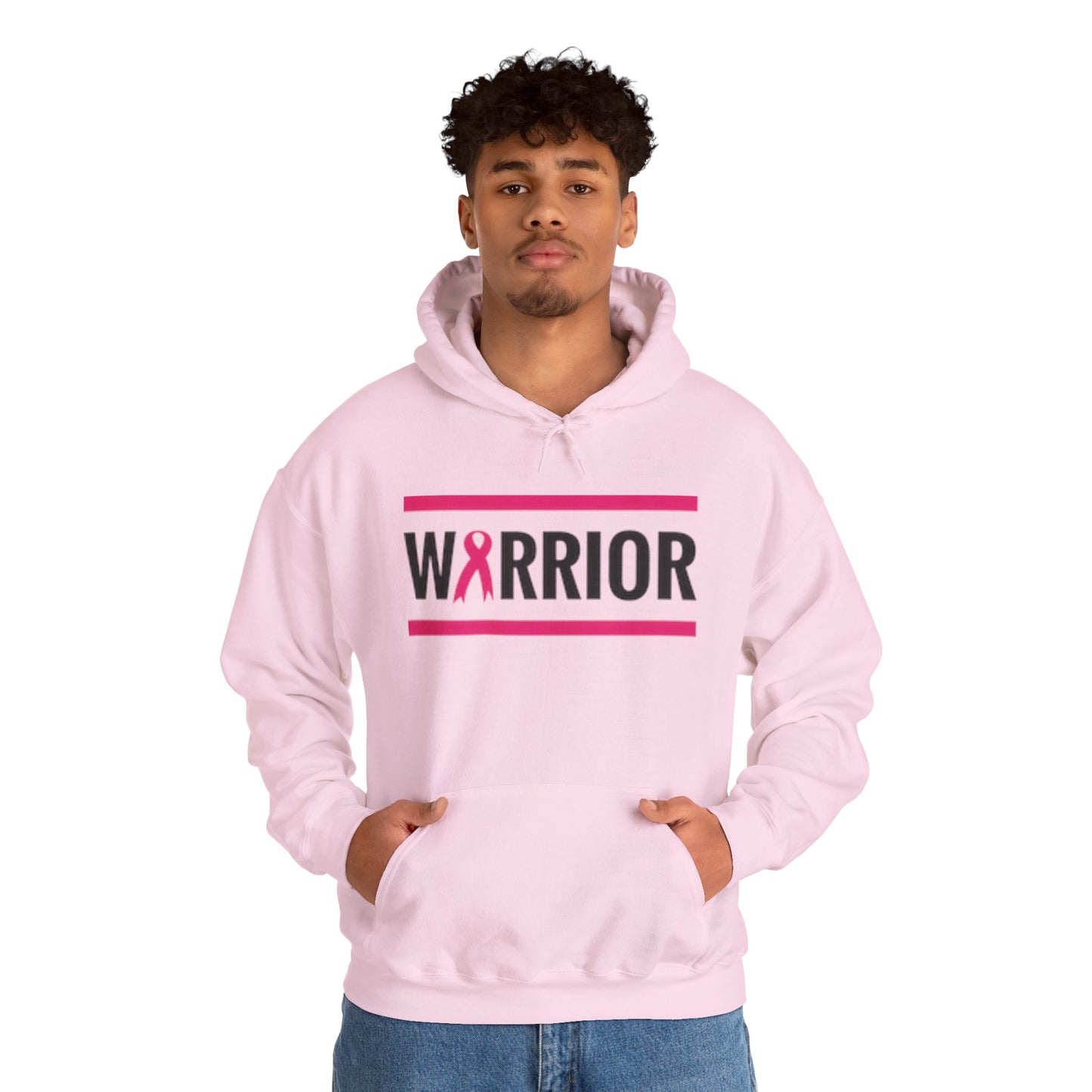 Warrior Breast Cancer Awareness Hoodie | Unisex Sweatshirt, Cancer Survivor Gift, Inspirational Apparel, Fight Like A Girl, Supportive Gear
