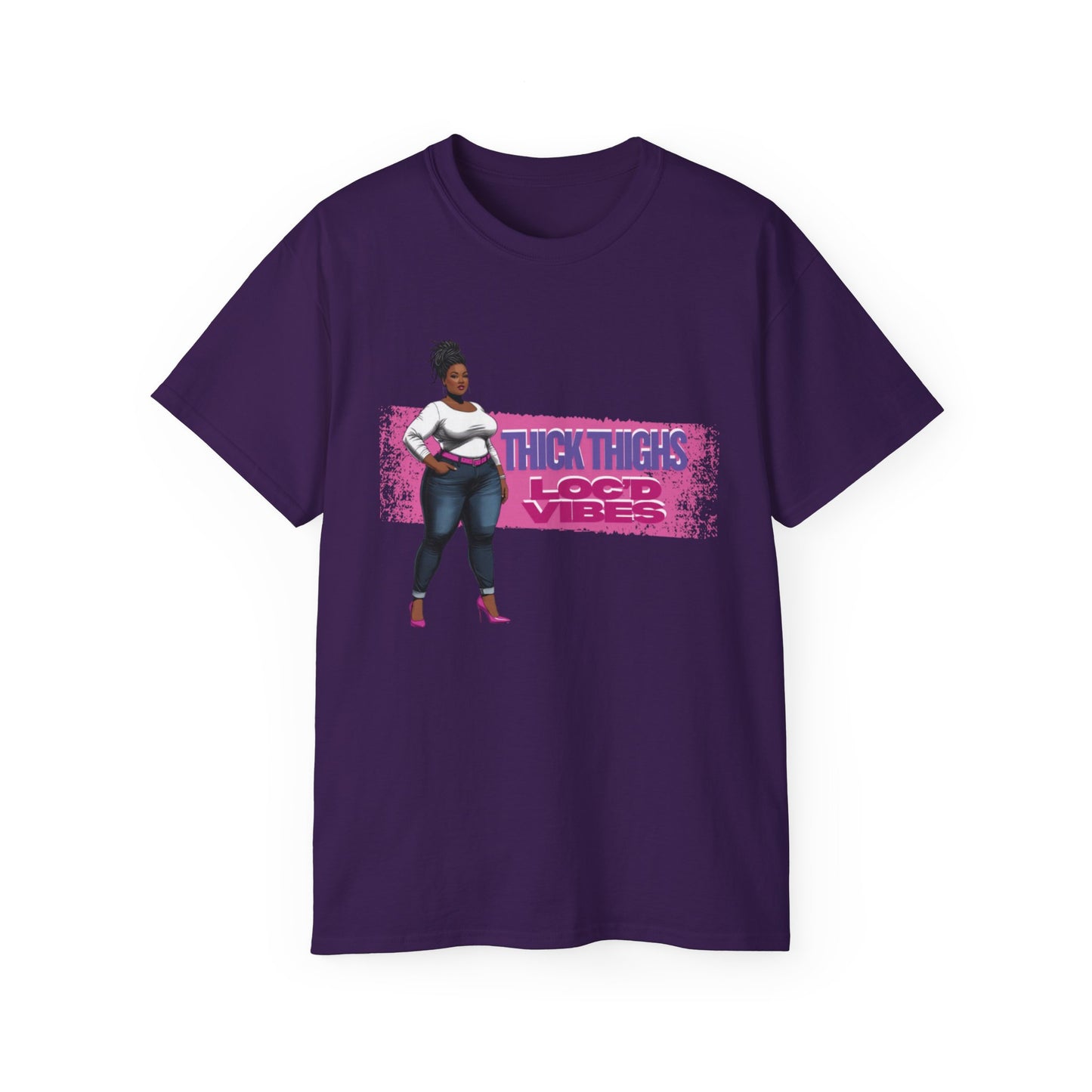 Bold Statement Loc Unisex Tee: Pretty, Retro Vibes, Perfect for Parties, Gift for Friends, Casual Wear, Everyday Style
