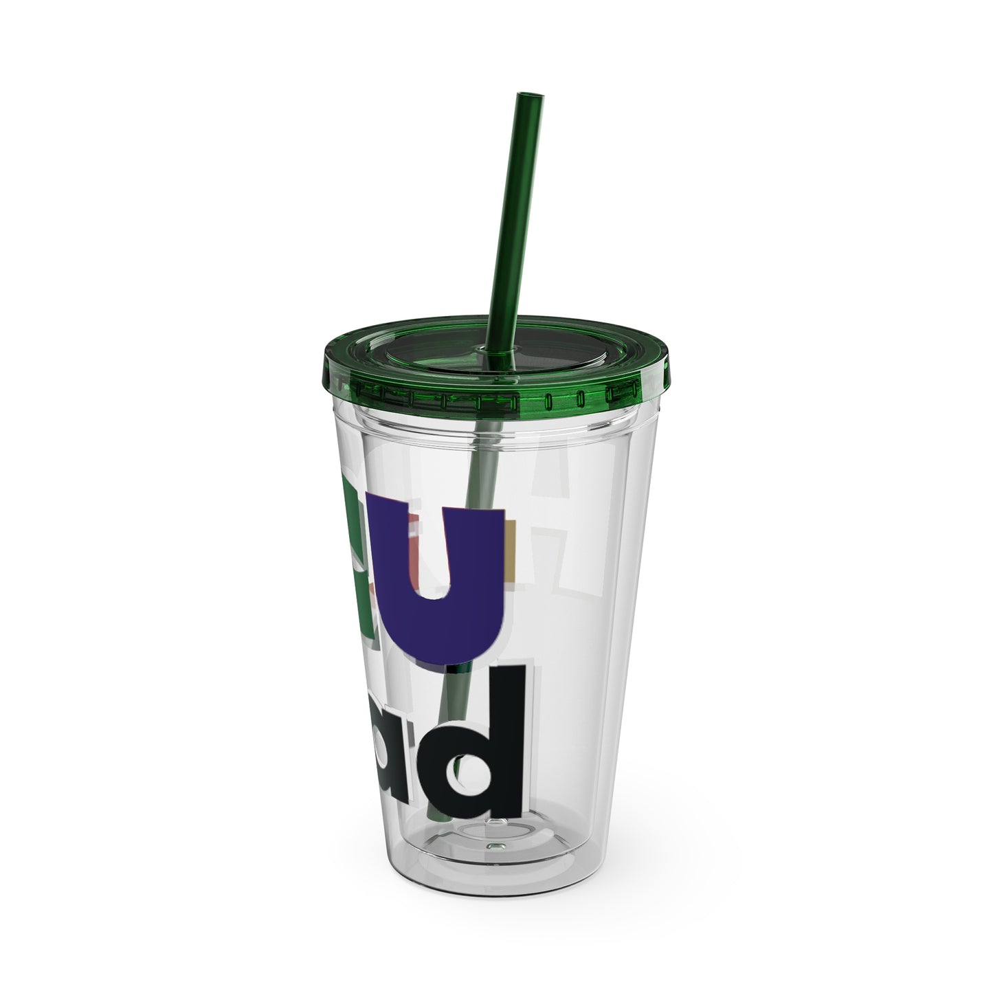 HBCU Dad Sunsplash Tumbler: Colorful Travel Cup, BPA-Free, Perfect for Summer Drinks, Gift for Friends, Eco-Friendly, Party Favor