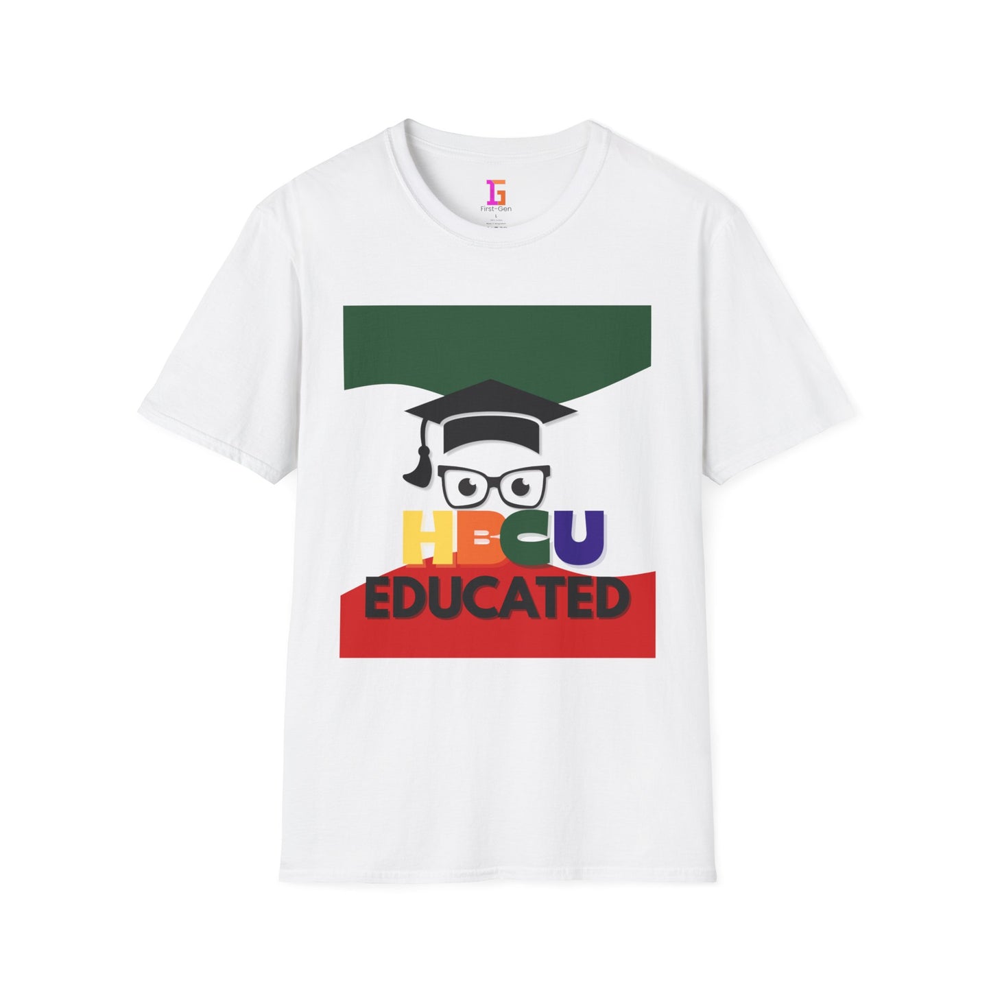 HBCU Graphic Tee Shirt, Historically Black Colleges Universities Unisex Softstyle T-Shirt, Proud Alumni Top, College Student Gift, Black