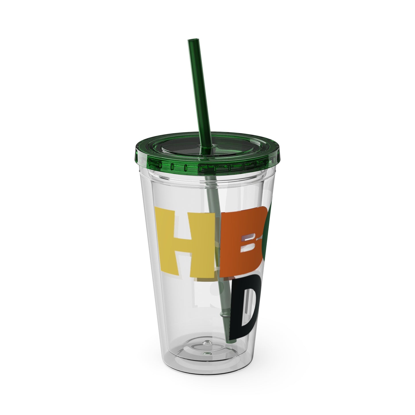 HBCU Dad Sunsplash Tumbler: Colorful Travel Cup, BPA-Free, Perfect for Summer Drinks, Gift for Friends, Eco-Friendly, Party Favor