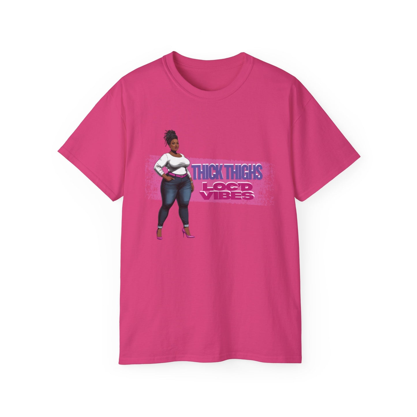 Bold Statement Loc Unisex Tee: Pretty, Retro Vibes, Perfect for Parties, Gift for Friends, Casual Wear, Everyday Style
