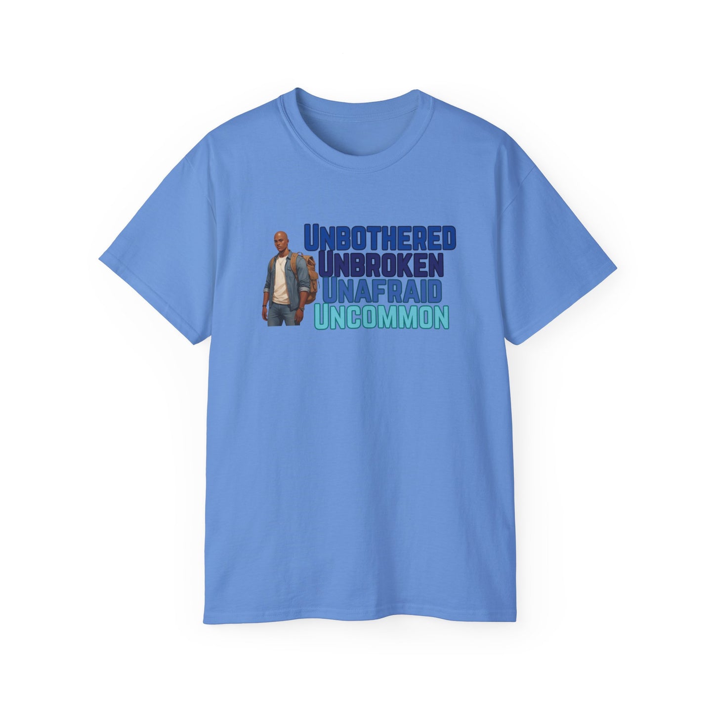 M Unbothered Unbroken Unafraid Uncommon Tee, Inspirational T-Shirt, Motivational Shirt, Gift for Her, Self-Care Apparel, Confidence Clothing