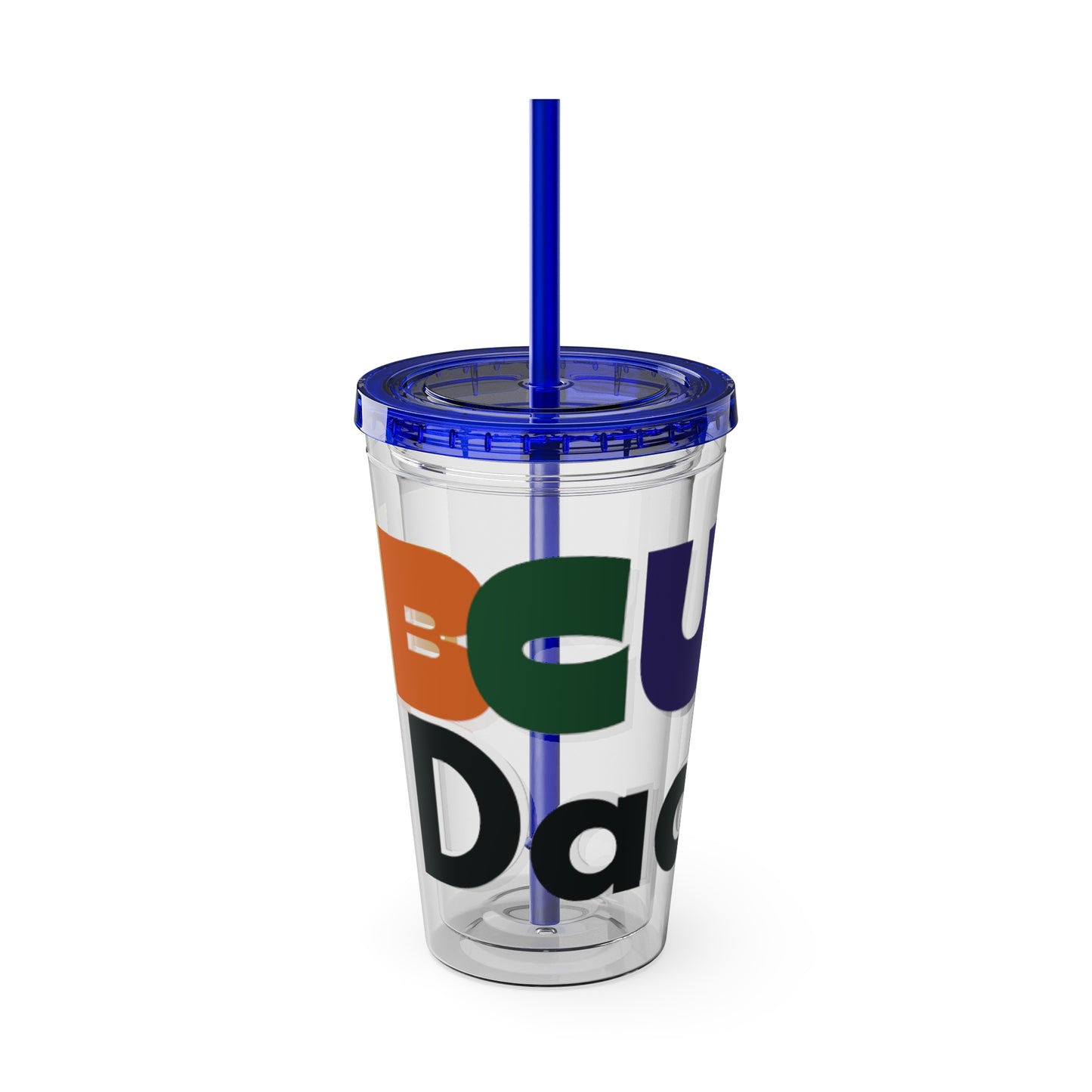 HBCU Dad Sunsplash Tumbler: Colorful Travel Cup, BPA-Free, Perfect for Summer Drinks, Gift for Friends, Eco-Friendly, Party Favor