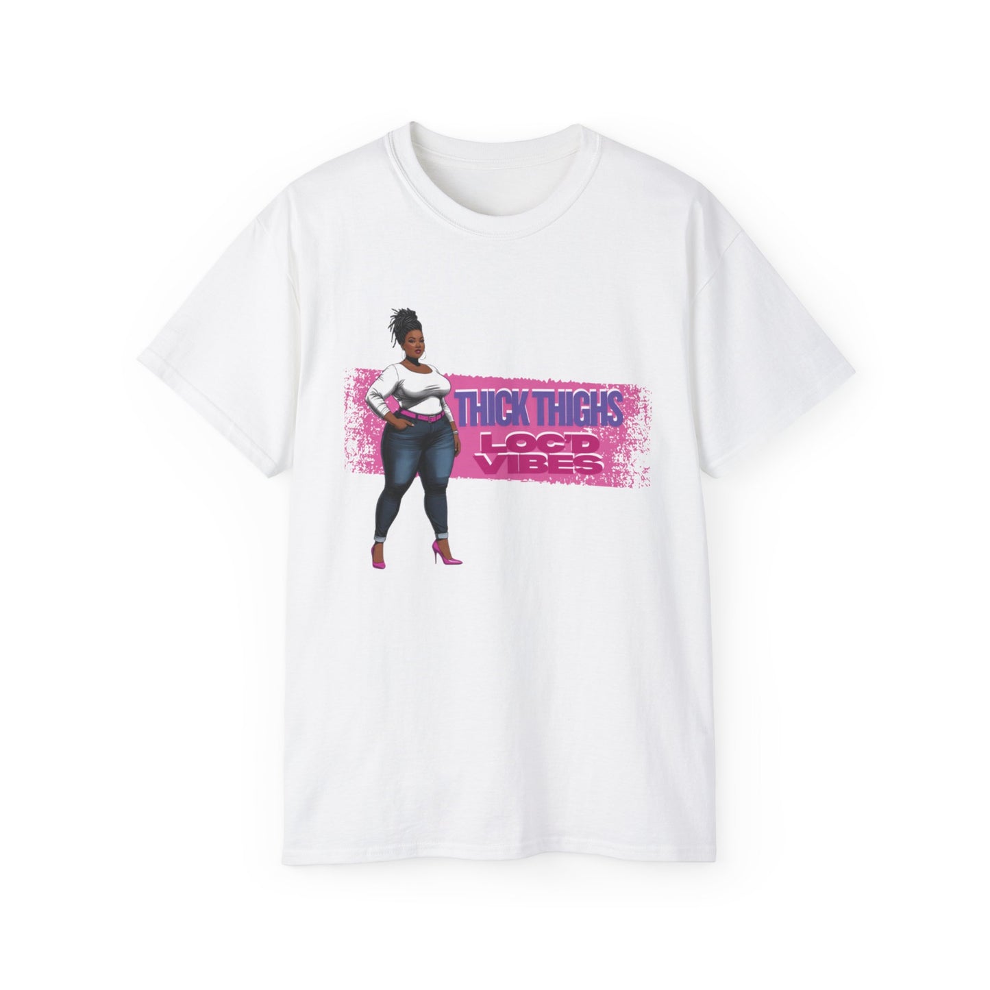 Bold Statement Loc Unisex Tee: Pretty, Retro Vibes, Perfect for Parties, Gift for Friends, Casual Wear, Everyday Style