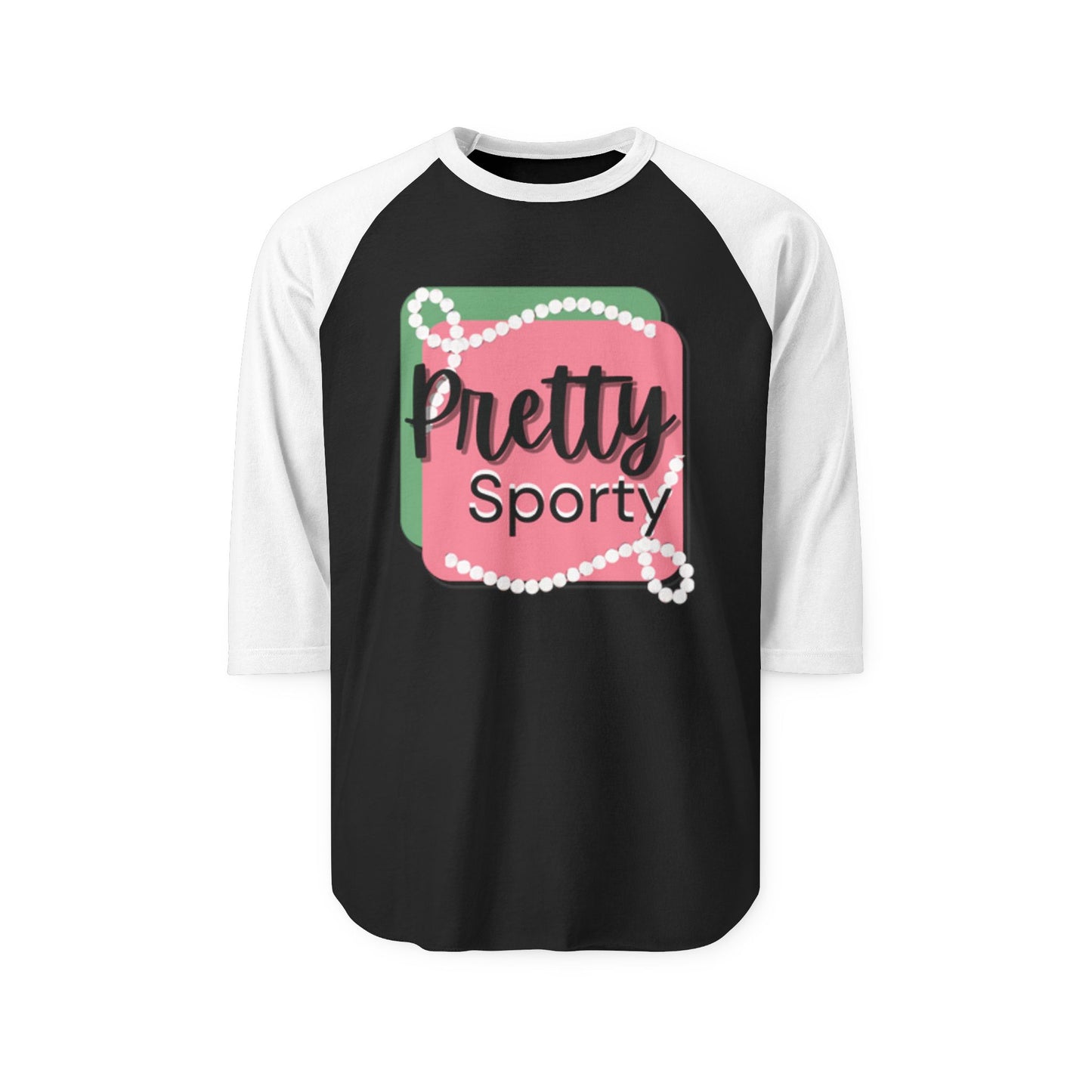 Pretty Sporty Unisex Raglan Shirt | Casual Tee, Stylish Attire, Gift for Athletes, Spring Fashion, Everyday Wear