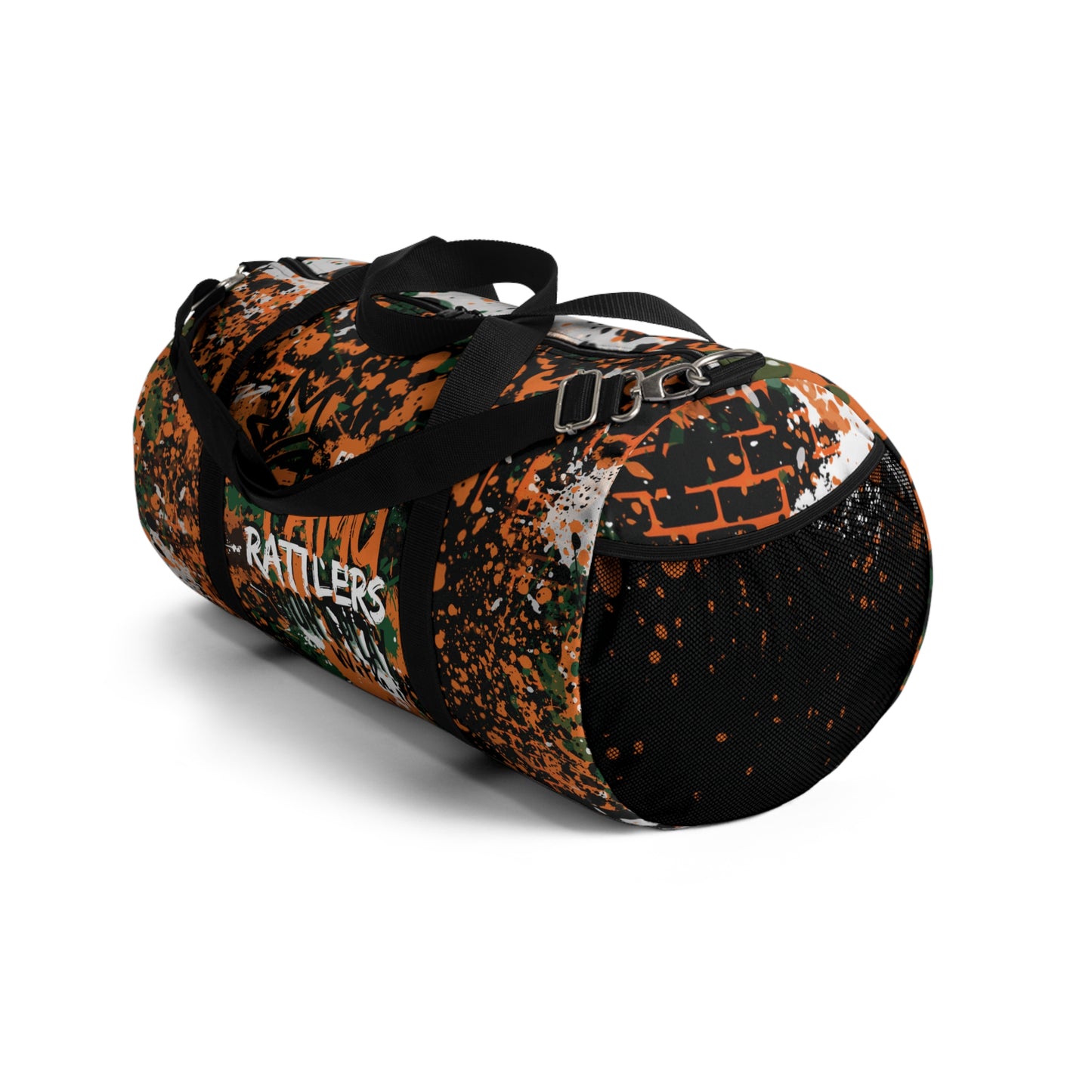 Graffiti Duffel Bag blk, FAMU Sprayed Art, Cool Urban Travel Gym Overnight Bag, Hipster Street Style Accessories, Unique Custom Hand Painted