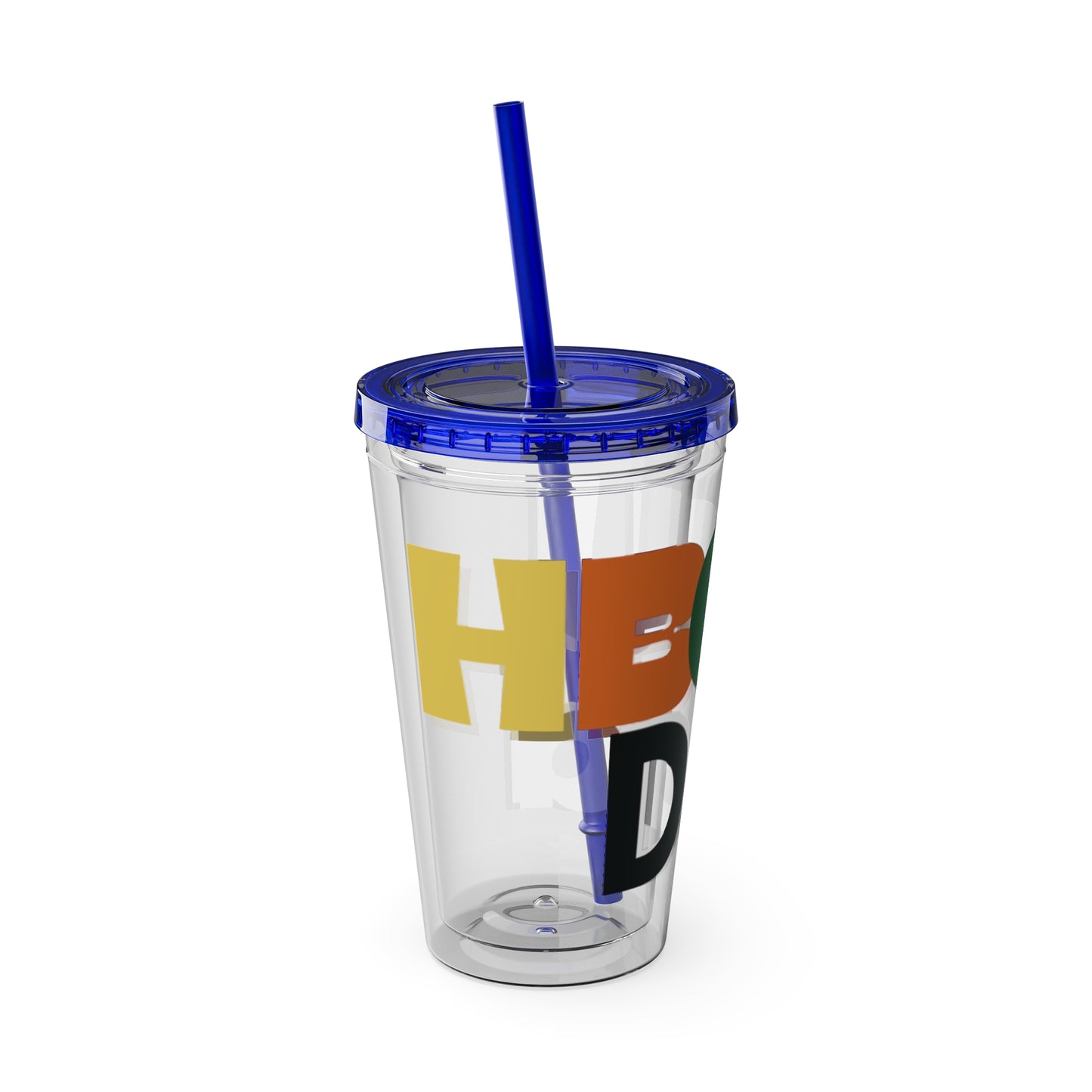 HBCU Dad Sunsplash Tumbler: Colorful Travel Cup, BPA-Free, Perfect for Summer Drinks, Gift for Friends, Eco-Friendly, Party Favor
