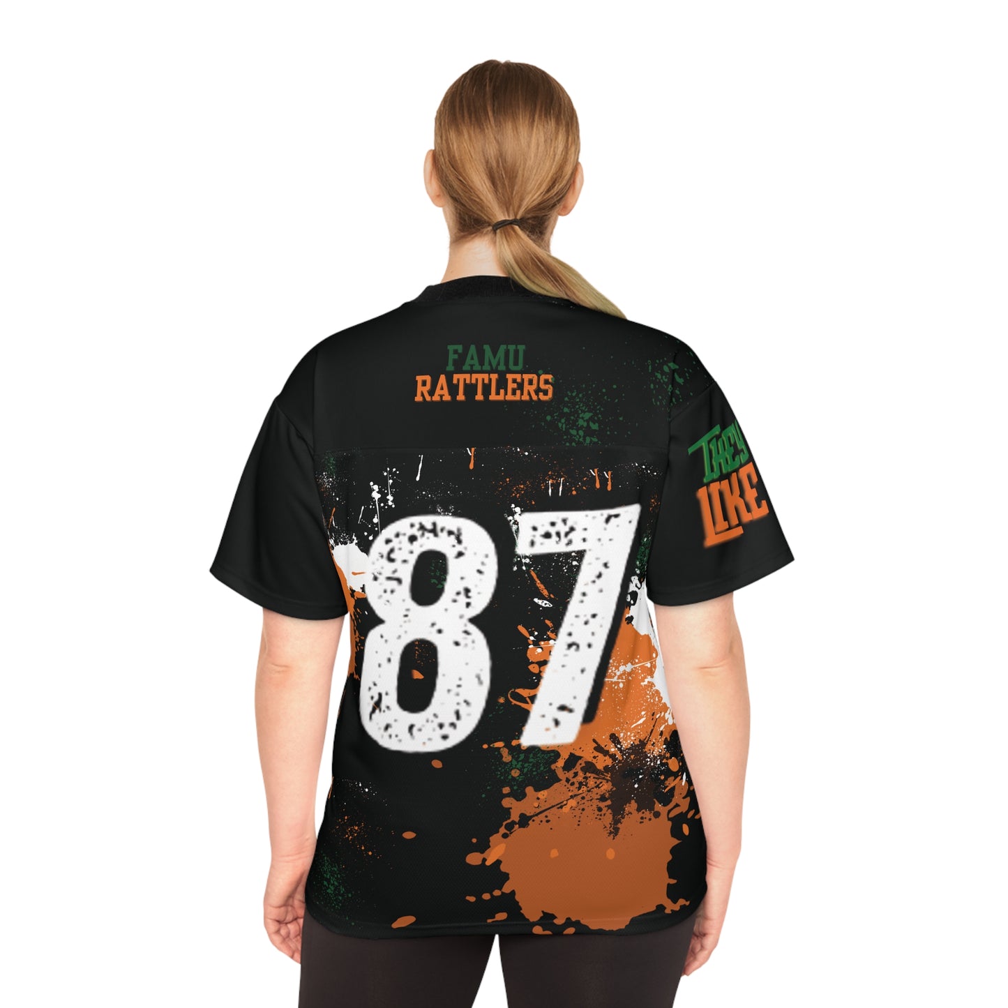 Unisex Football Jersey Art Print, Unique Sports Top for Fans, College Team Apparel, Game Day Outfit, Trendy Casual Wear