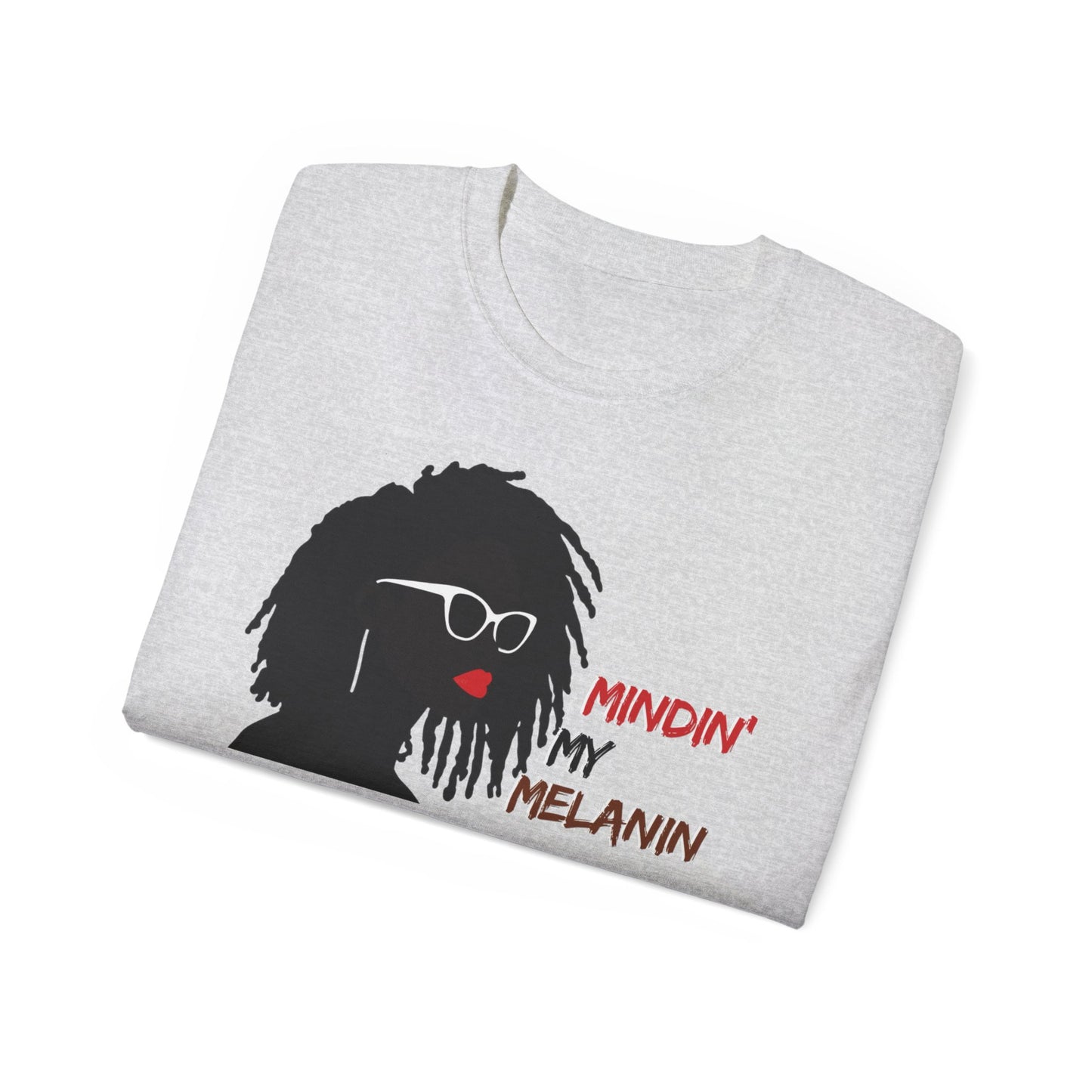 Minding My Melanin Tee: Inspirational Afrocentric Cotton T-Shirt