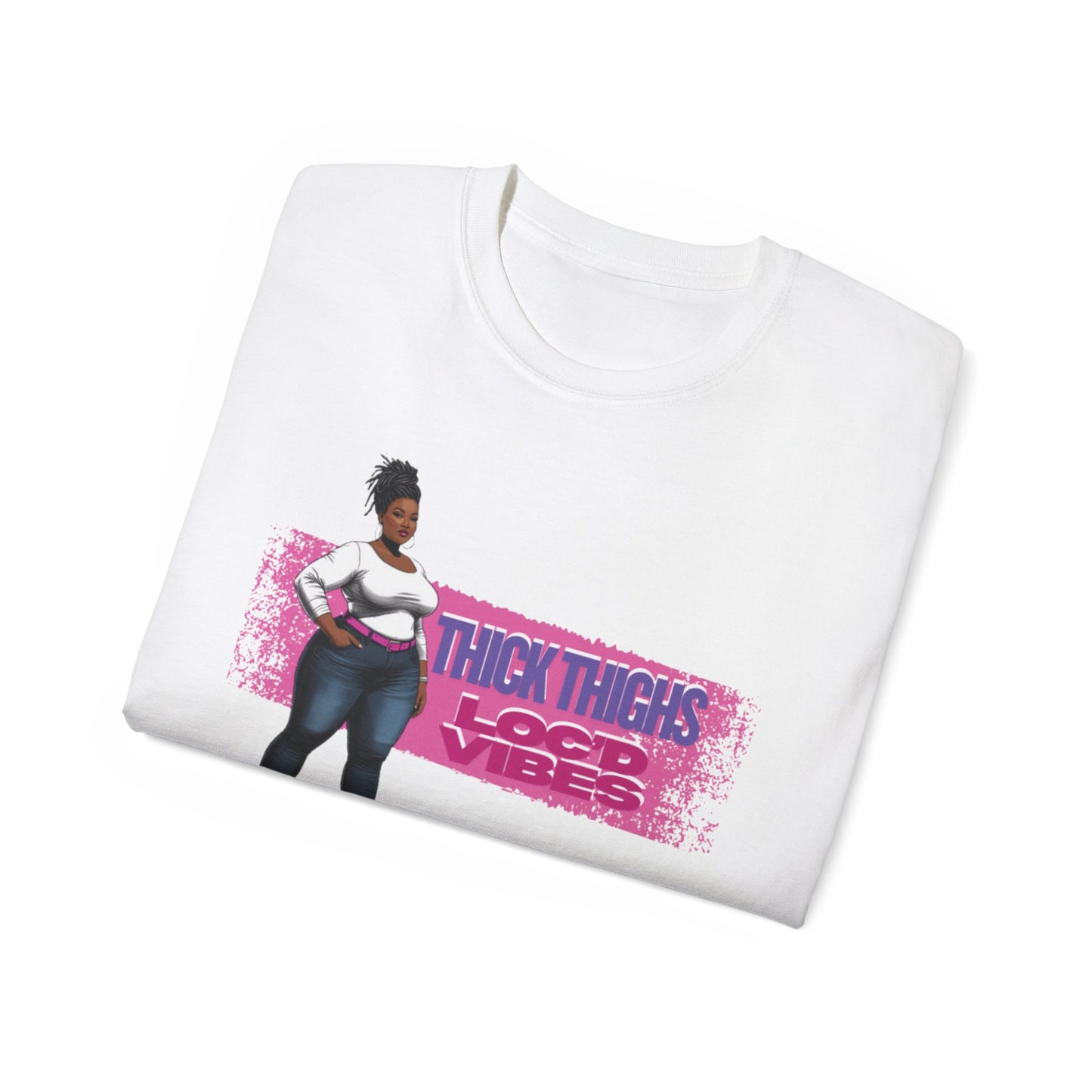 Bold Statement Loc Unisex Tee: Pretty, Retro Vibes, Perfect for Parties, Gift for Friends, Casual Wear, Everyday Style