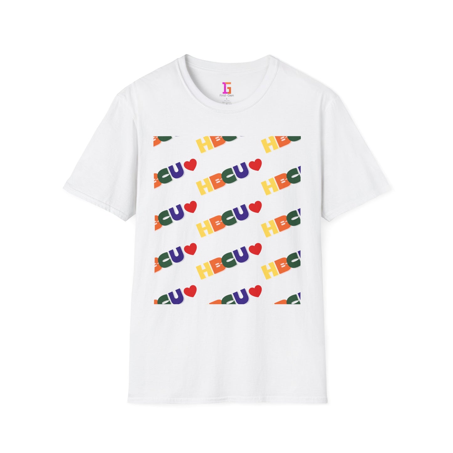HBCU Love Tee Shirt, Historically Black Colleges Universities Unisex Softstyle T-Shirt, Proud Alumni Top, College Student Gift, Black