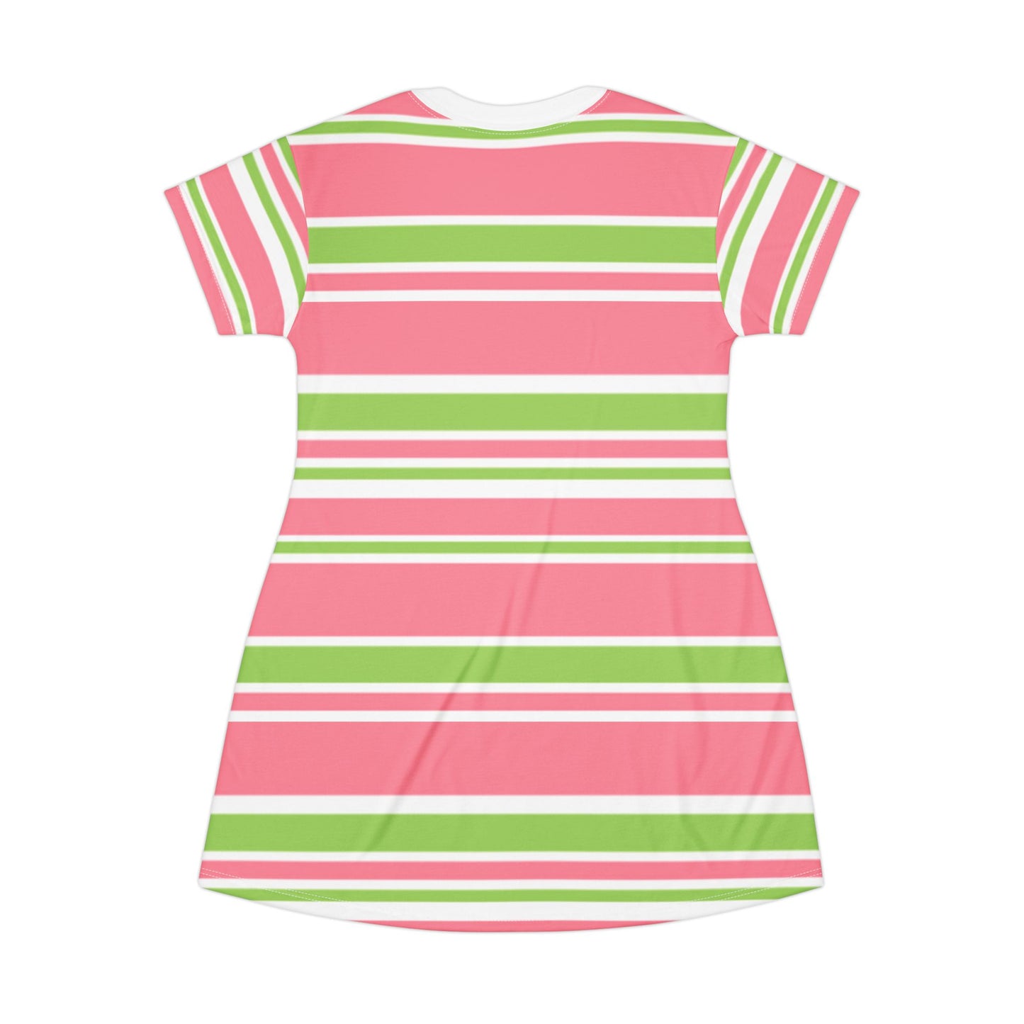 Stylish Blank Striped T-Shirt Dress for Casual Outings | Perfect for Summer, Sports Events, Parties, Gifts
