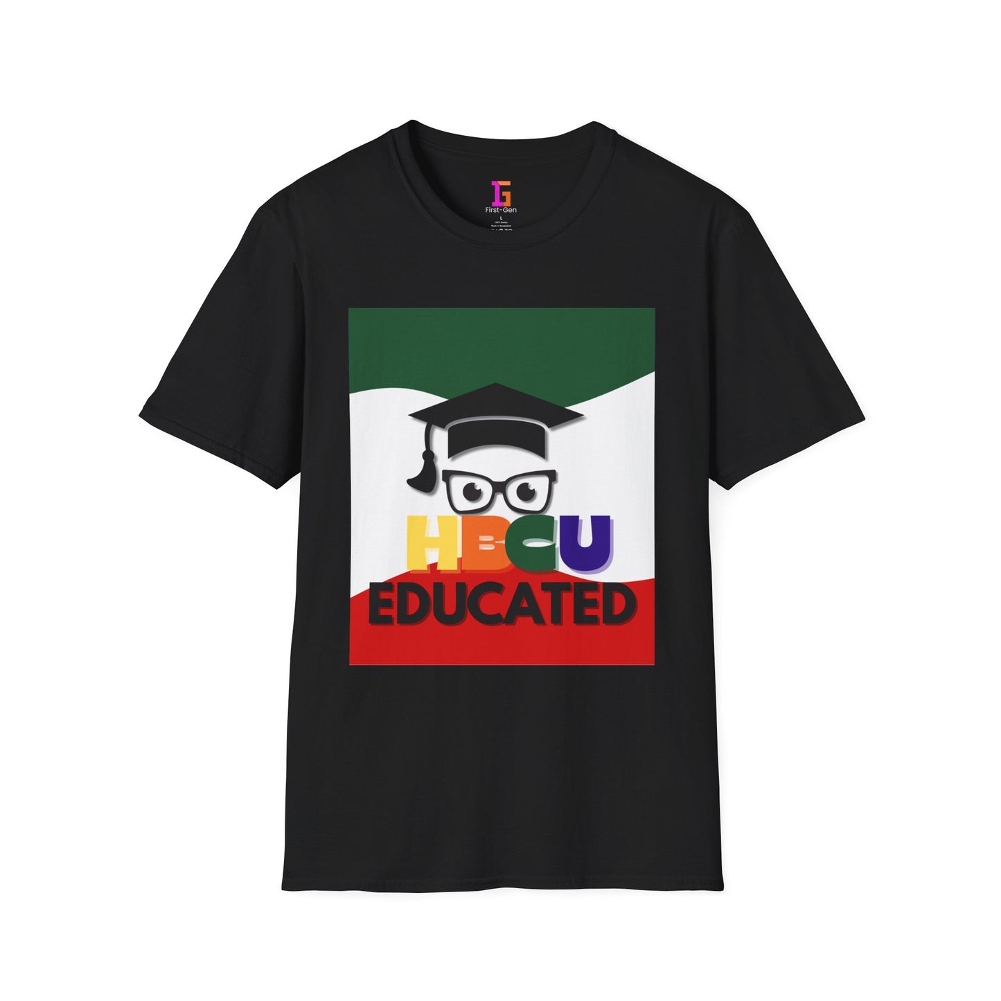 HBCU Graphic Tee Shirt, Historically Black Colleges Universities Unisex Softstyle T-Shirt, Proud Alumni Top, College Student Gift, Black