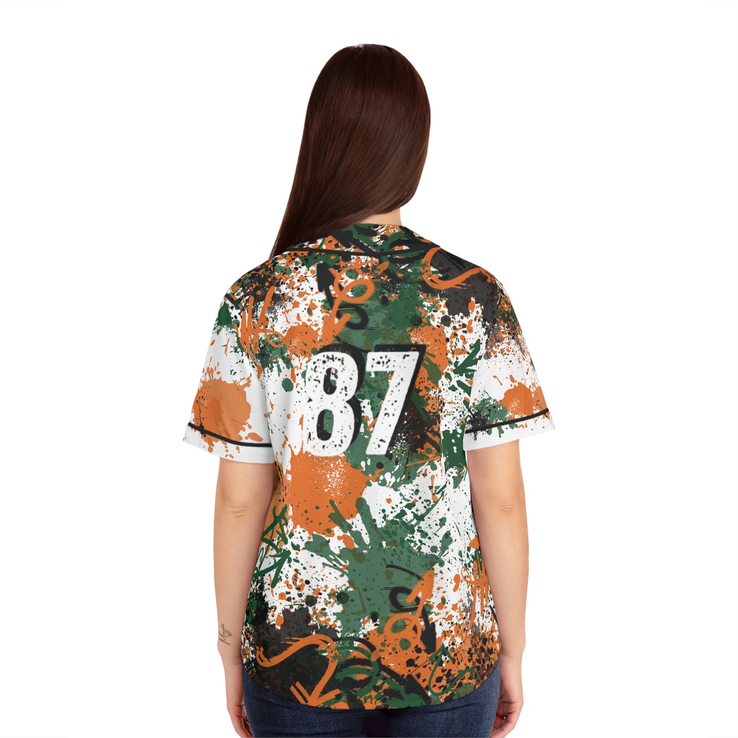 FAM Graffiti Womens Baseball Jersey, Street Art Shirt, Urban Style Top, Spray Paint Tee, Hip Hop Clothing