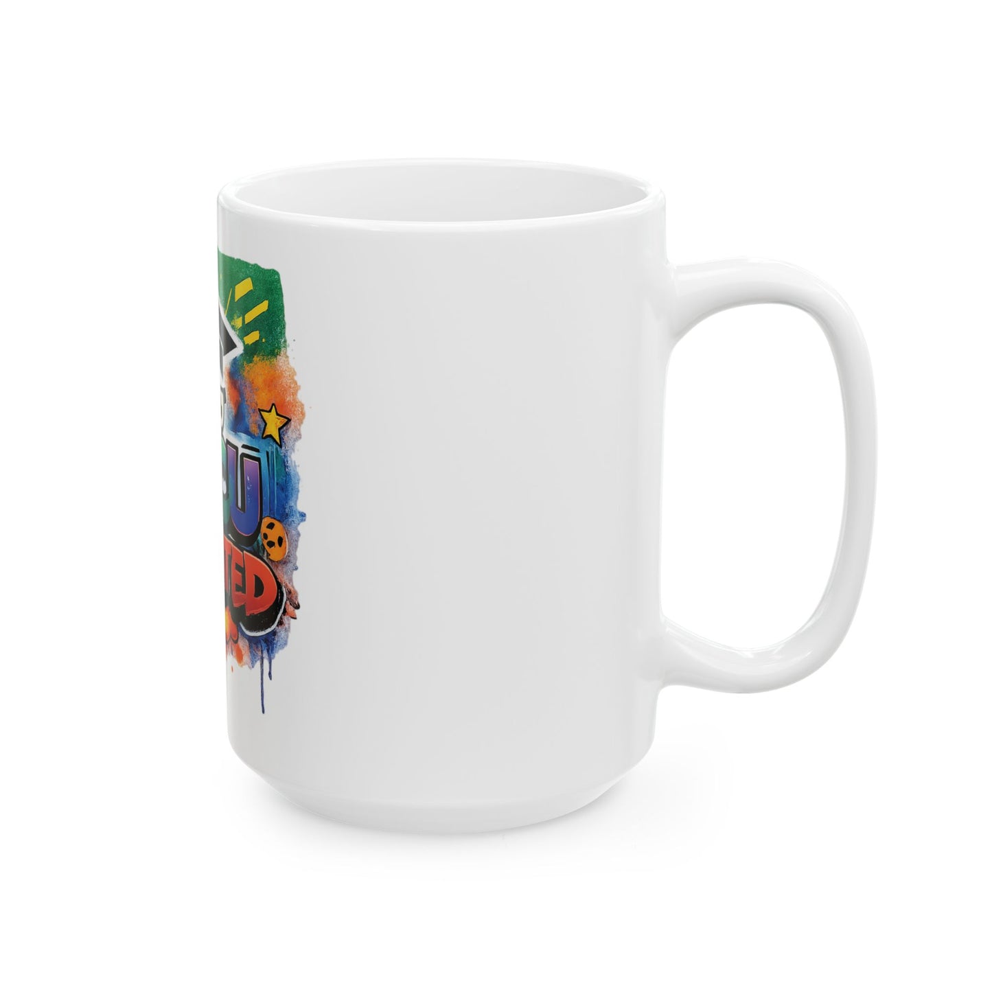 HBCU Educated Ceramic Mug, Colorful Graduation Gift, Coffee Cup for Students, Educational Pride Mug, Diverse Community Mug