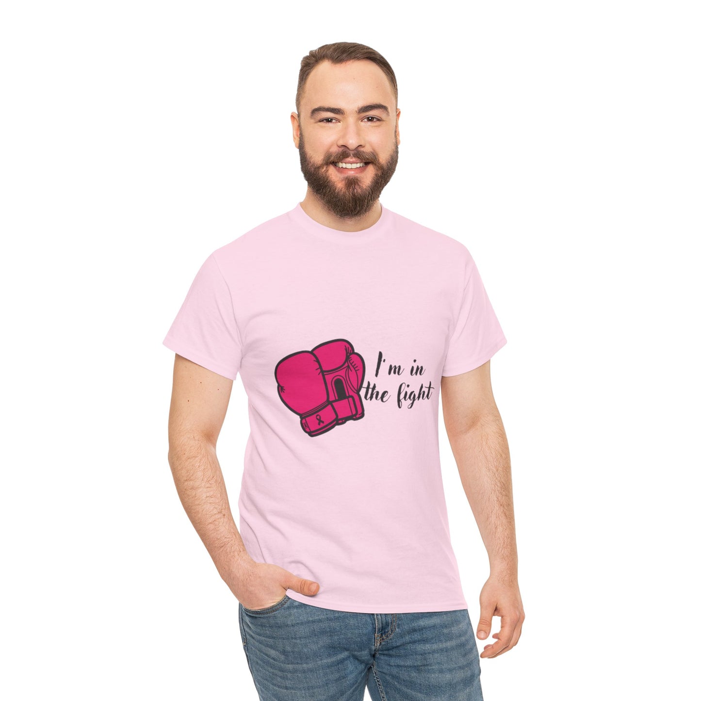 Fighting Spirit Tee, I'm in the Fight, Workout Shirt, Motivational Tee, Fitness Gift, Boxing Apparel