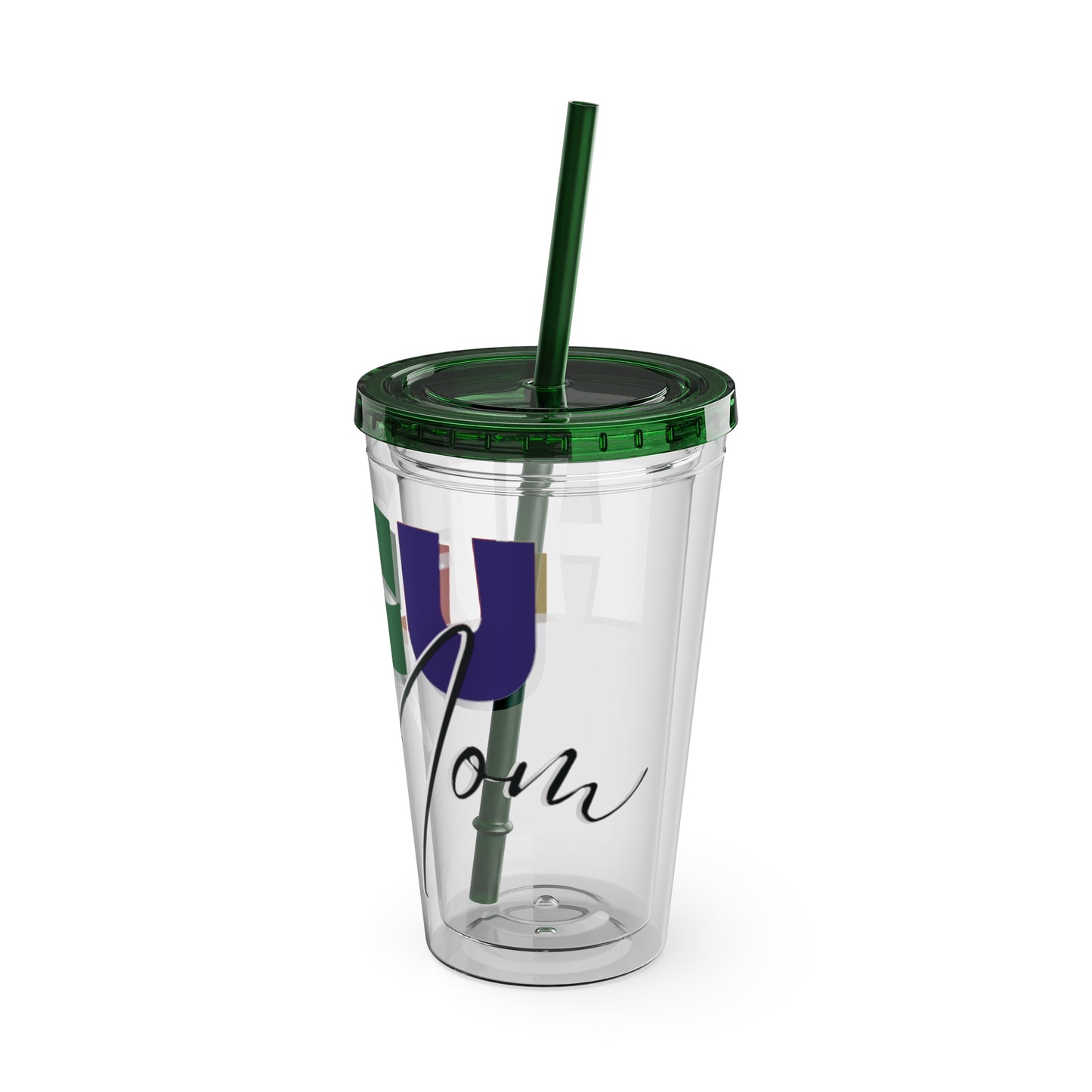 HBCU Mom Sunsplash Tumbler: Colorful Travel Cup, BPA-Free, Perfect for Summer Drinks, Gift for Friends, Eco-Friendly, Party Favor