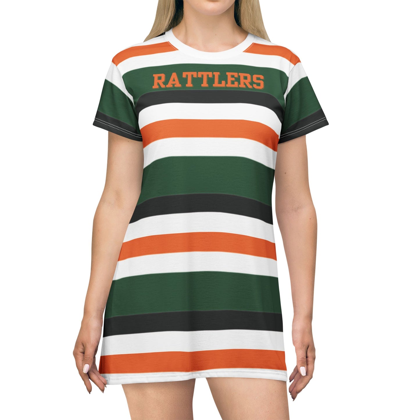 Stylish Striped T-Shirt Dress for Casual Outings | Perfect for Summer, Sports Events, Parties, Gifts