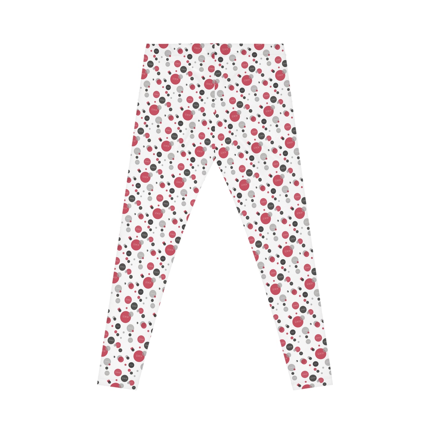Soror Diva Dot Leggings W, Women's Leggings, Casual Pants, Pink and Green Leggings, Bold Patterned Tights