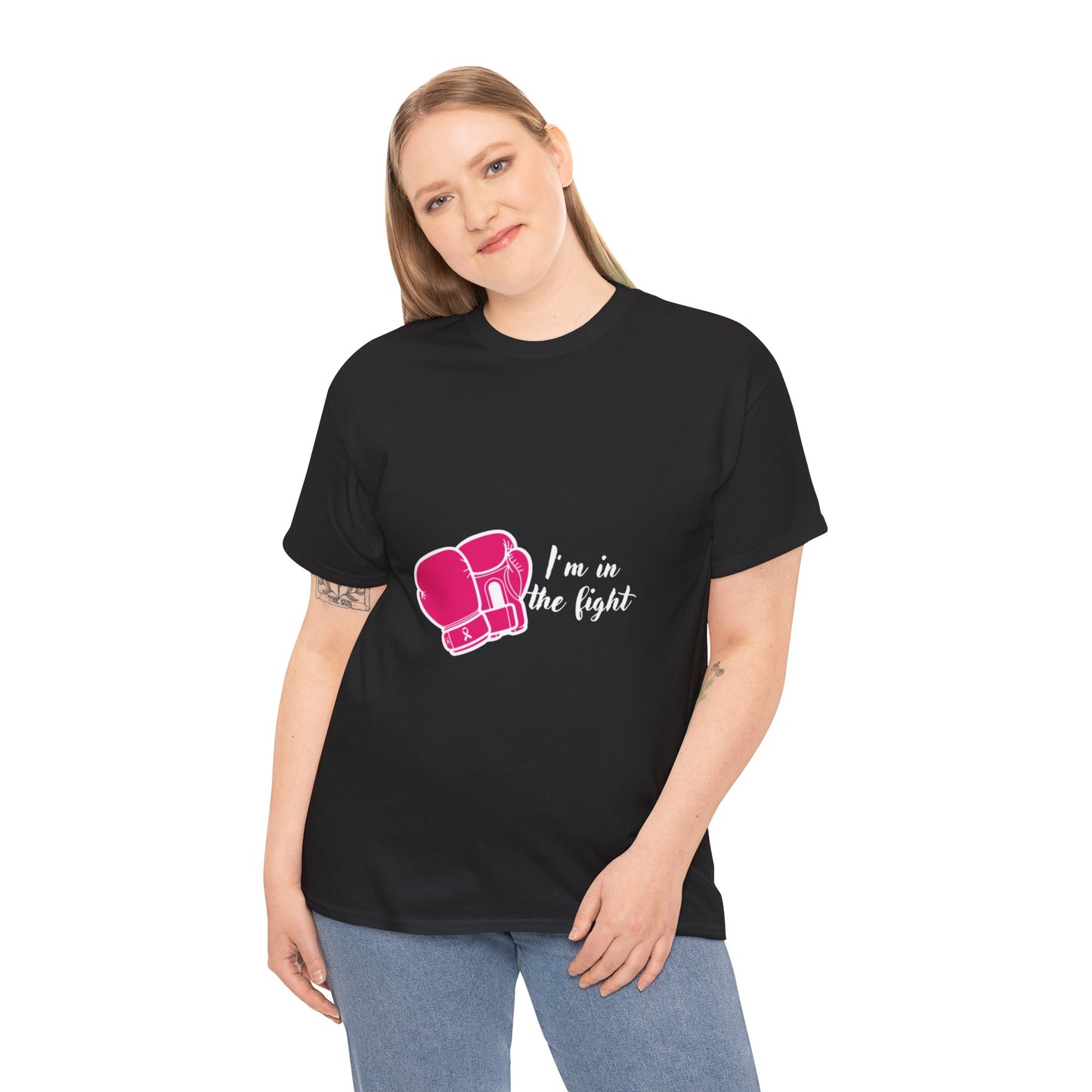 Fighting Spirit Tee, I'm in the Fight, Workout Shirt, Motivational Tee, Fitness Gift, Boxing Apparel