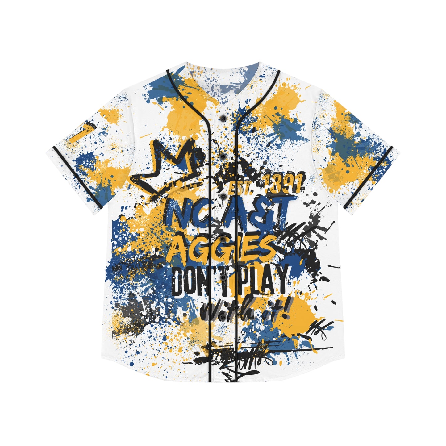 Aggies Graffiti Womens Baseball Jersey, Street Art Shirt, Urban Style Top, Spray Paint Tee, Hip Hop Clothing