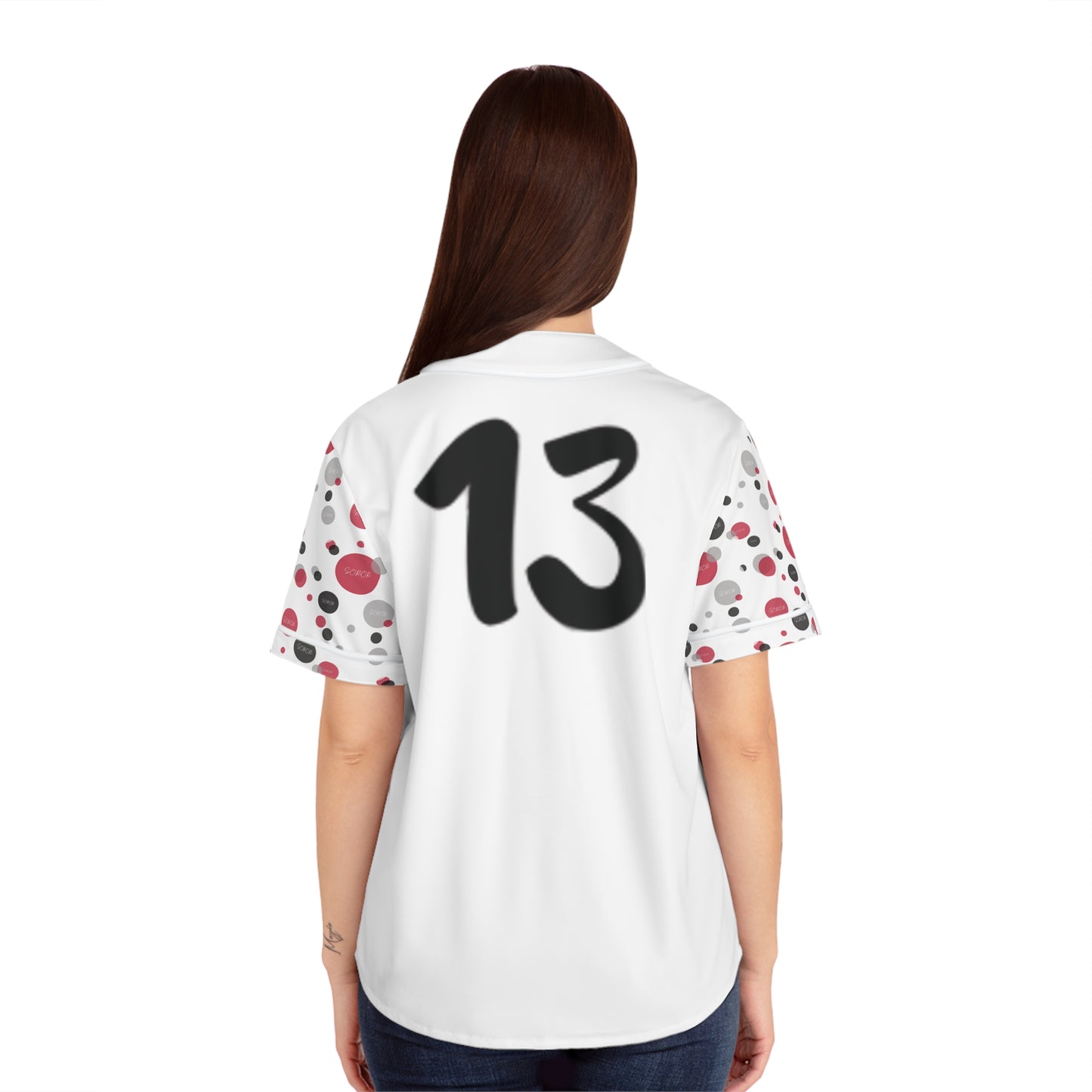 Soror Sporty Diva Baseball Jersey White - Pretty & Fun, Perfect for Team Events, Gift for Sports Lovers, Summer Outings, Casual Wear
