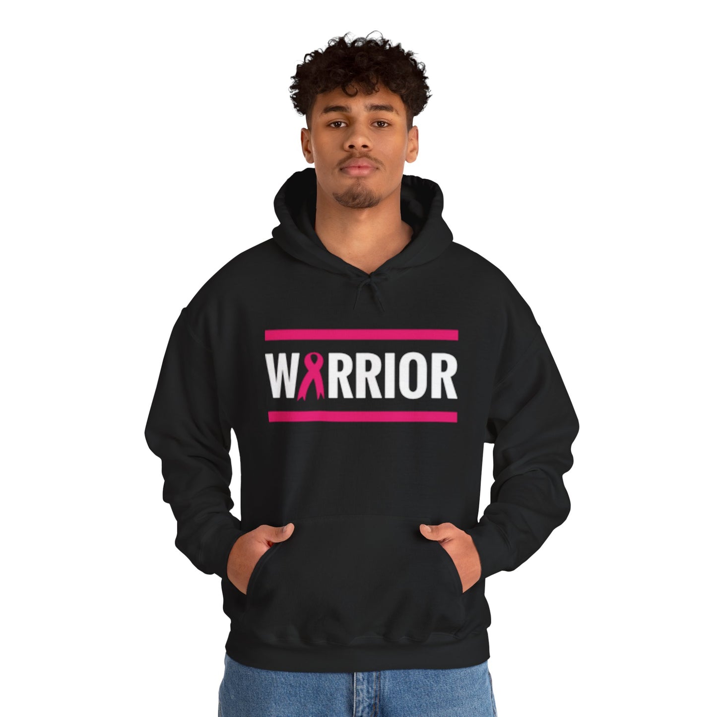Warrior Breast Cancer Awareness Hoodie | Unisex Sweatshirt, Cancer Survivor Gift, Inspirational Apparel, Fight Like A Girl, Supportive Gear