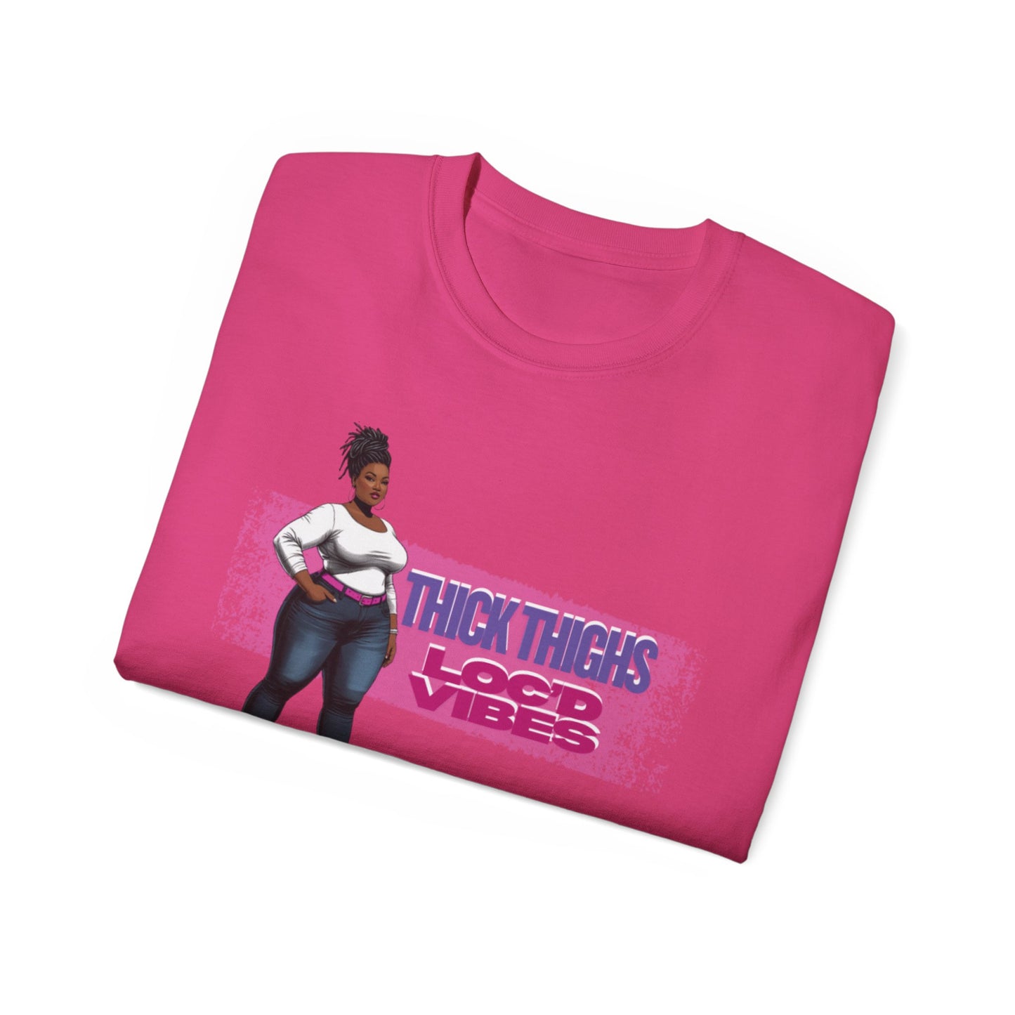 Bold Statement Loc Unisex Tee: Pretty, Retro Vibes, Perfect for Parties, Gift for Friends, Casual Wear, Everyday Style