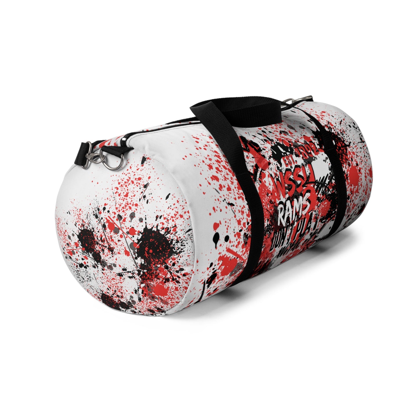 W Graffiti Duffel Bag, Sprayed Art, Cool Urban Travel Gym Overnight Bag, Hipster Street Style Accessories, Unique Custom Hand Painted