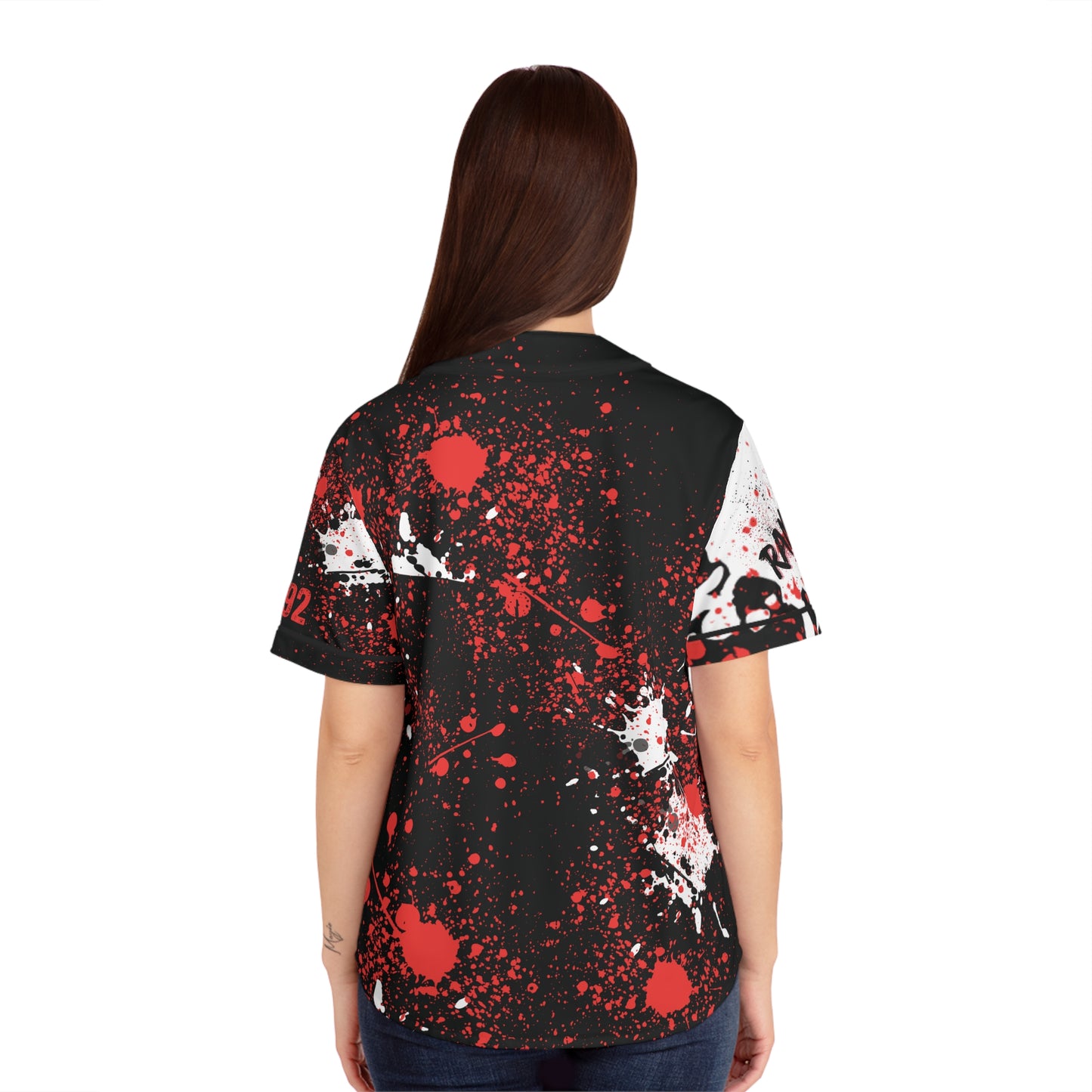 Graffiti Womens Baseball Jersey, Street Art Shirt, Urban Style Top, Spray Paint Tee, Hip Hop Clothing