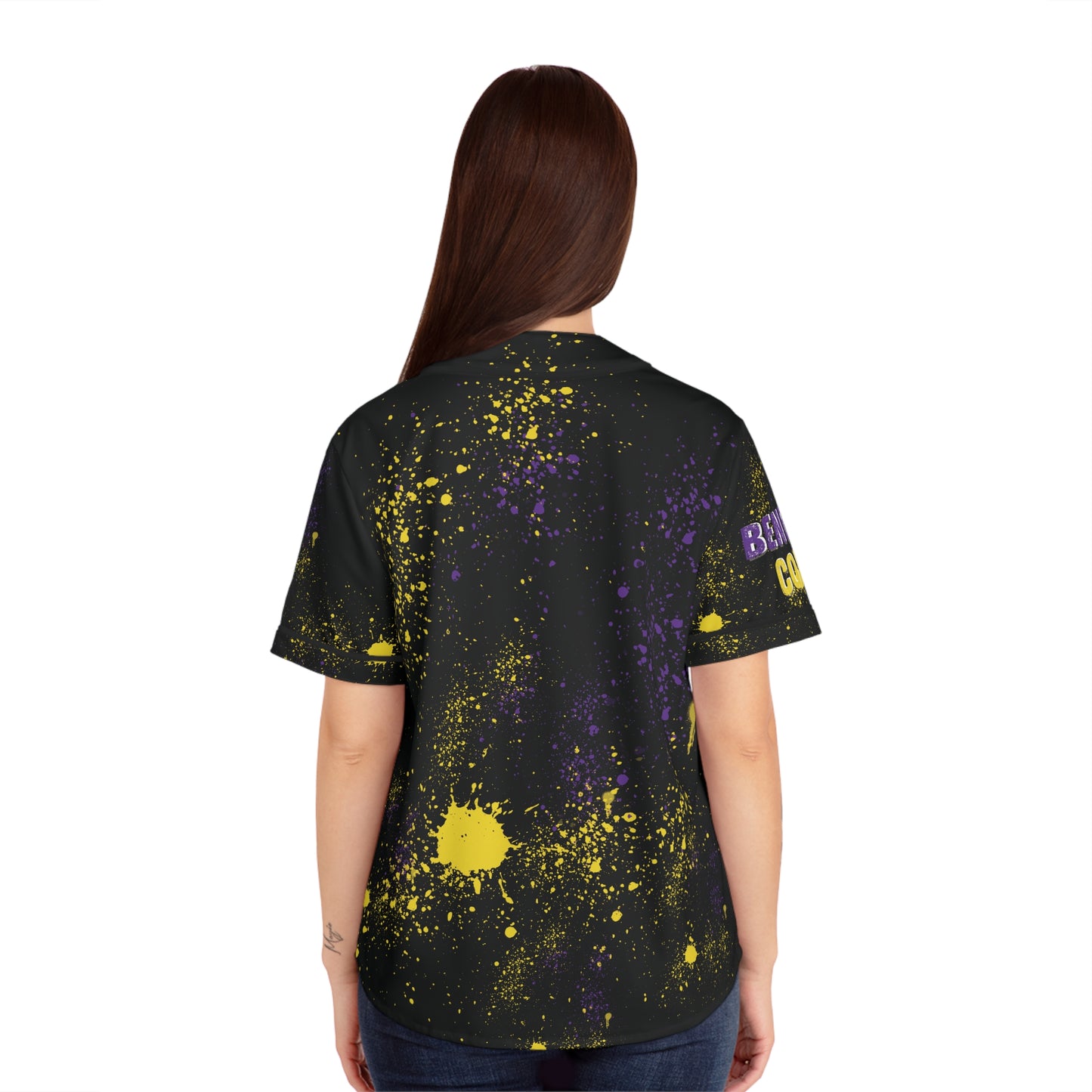Graffiti Womens Baseball Jersey BC, Street Art Shirt, Urban Style Top, Spray Paint Tee, Hip Hop Clothing