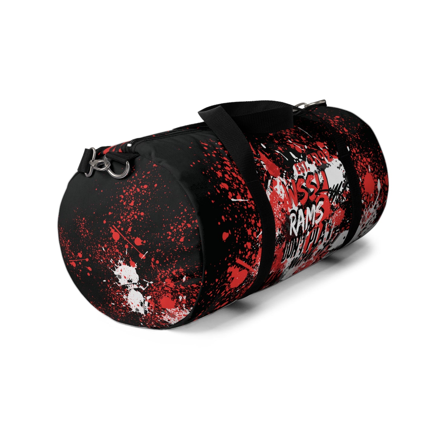 Graffiti Duffel Bag Blk, Sprayed Art, Cool Urban Travel Gym Overnight Bag, Hipster Street Style Accessories, Unique Custom Hand Painted