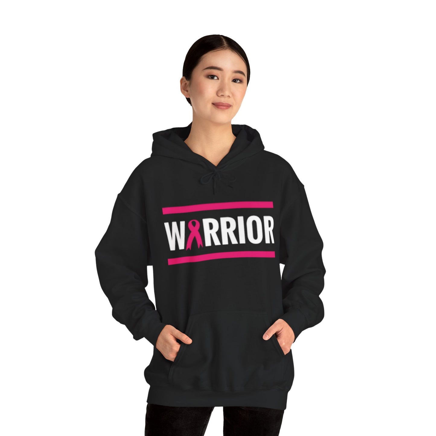 Warrior Breast Cancer Awareness Hoodie | Unisex Sweatshirt, Cancer Survivor Gift, Inspirational Apparel, Fight Like A Girl, Supportive Gear