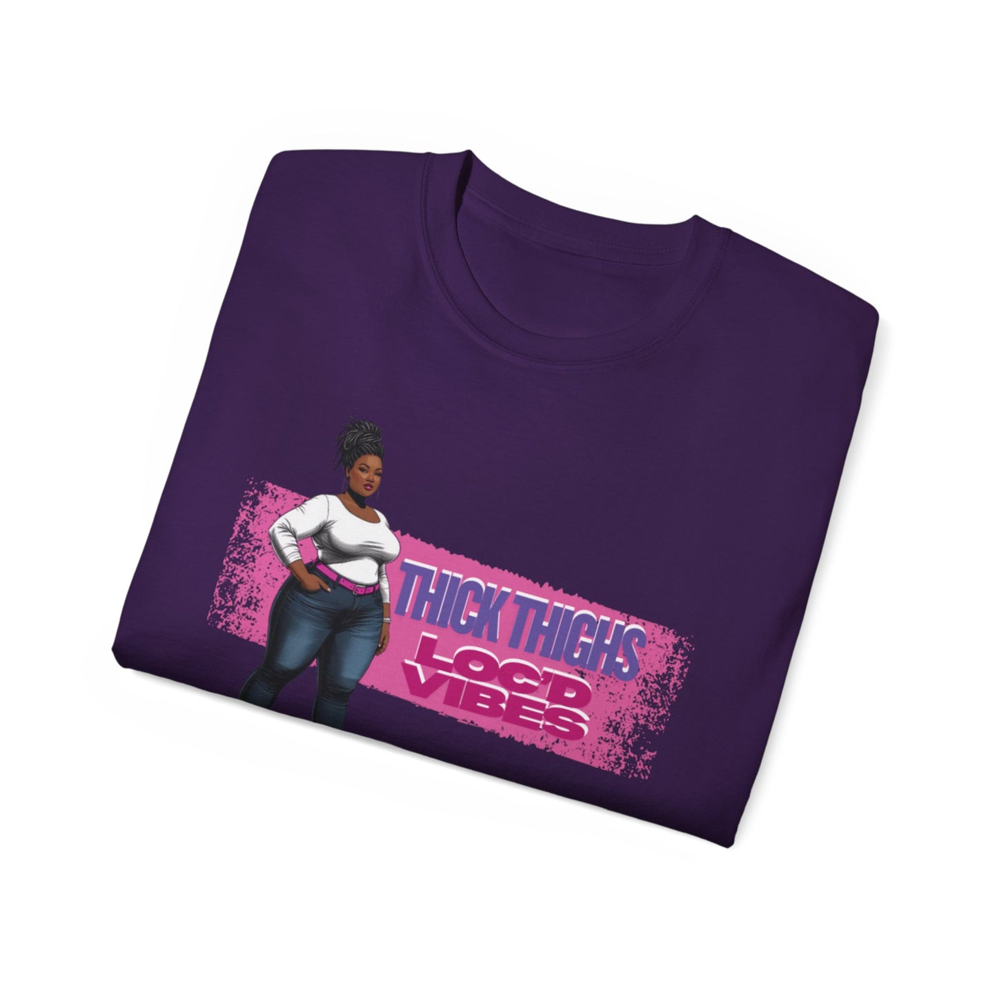 Bold Statement Loc Unisex Tee: Pretty, Retro Vibes, Perfect for Parties, Gift for Friends, Casual Wear, Everyday Style