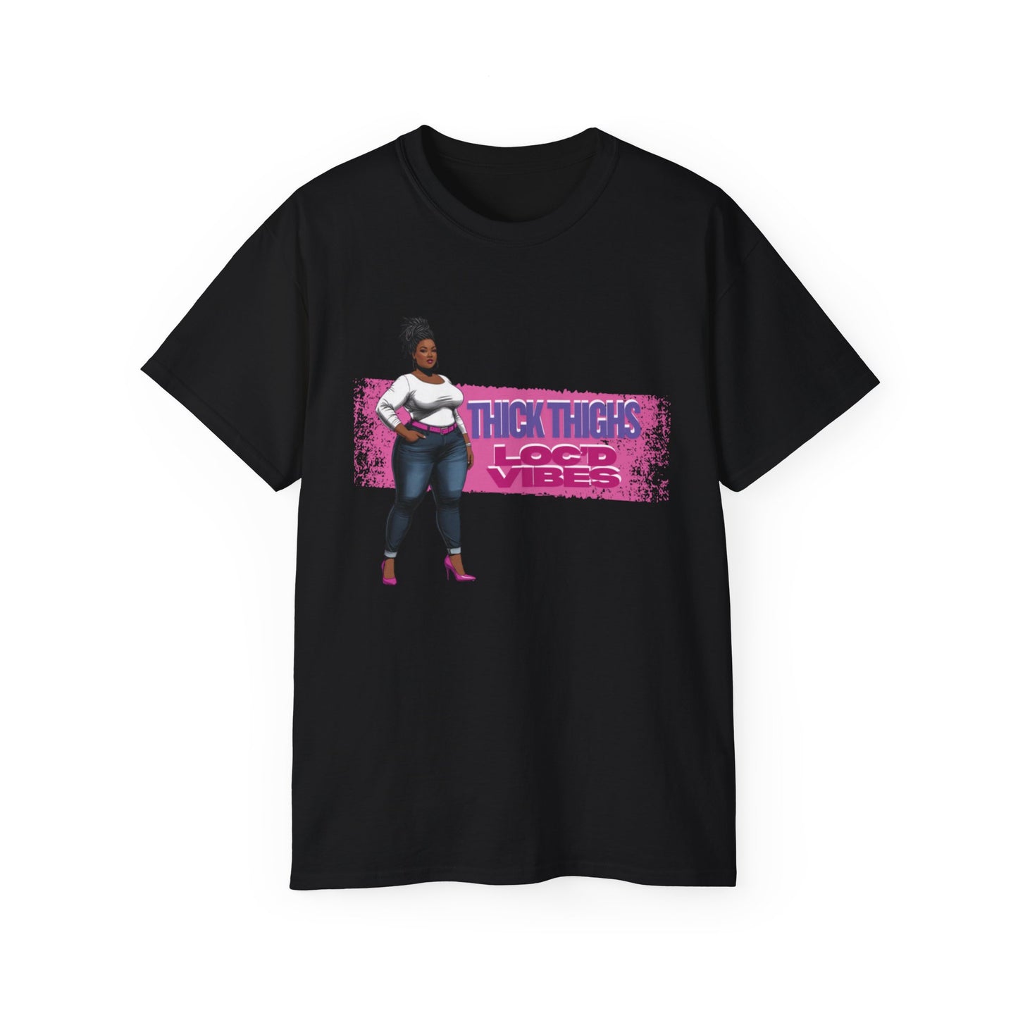 Bold Statement Loc Unisex Tee: Pretty, Retro Vibes, Perfect for Parties, Gift for Friends, Casual Wear, Everyday Style