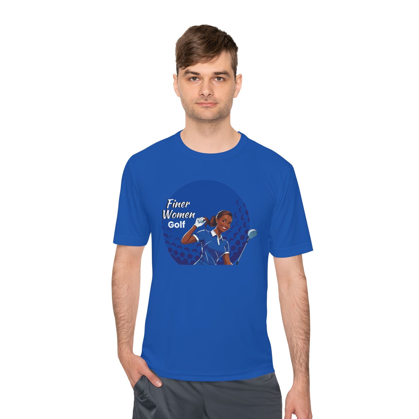 Finer Women Golf Unisex Moisture Wicking Tee, Activewear, Golf Apparel, Sportswear, Gift for Golfers, Summer Workout T-Shirt