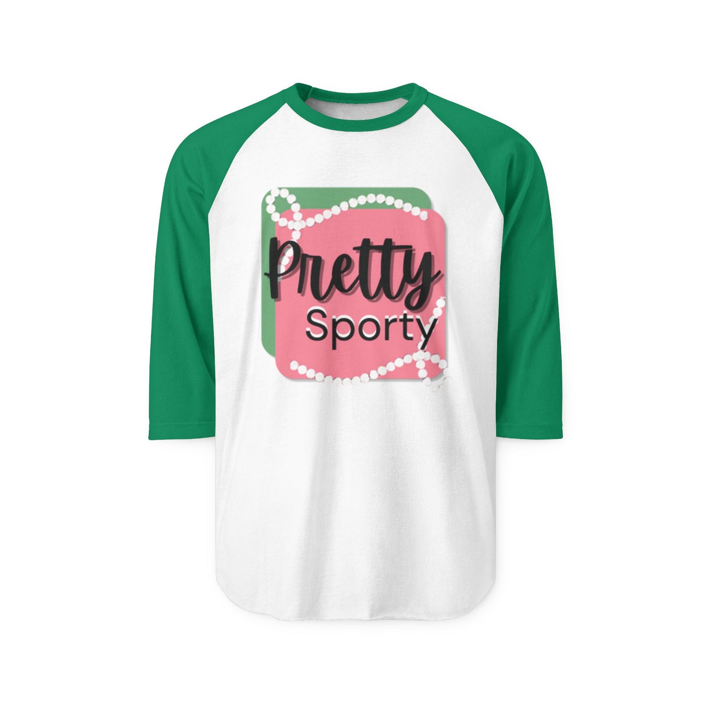Pretty Sporty Unisex Raglan Shirt | Casual Tee, Stylish Attire, Gift for Athletes, Spring Fashion, Everyday Wear