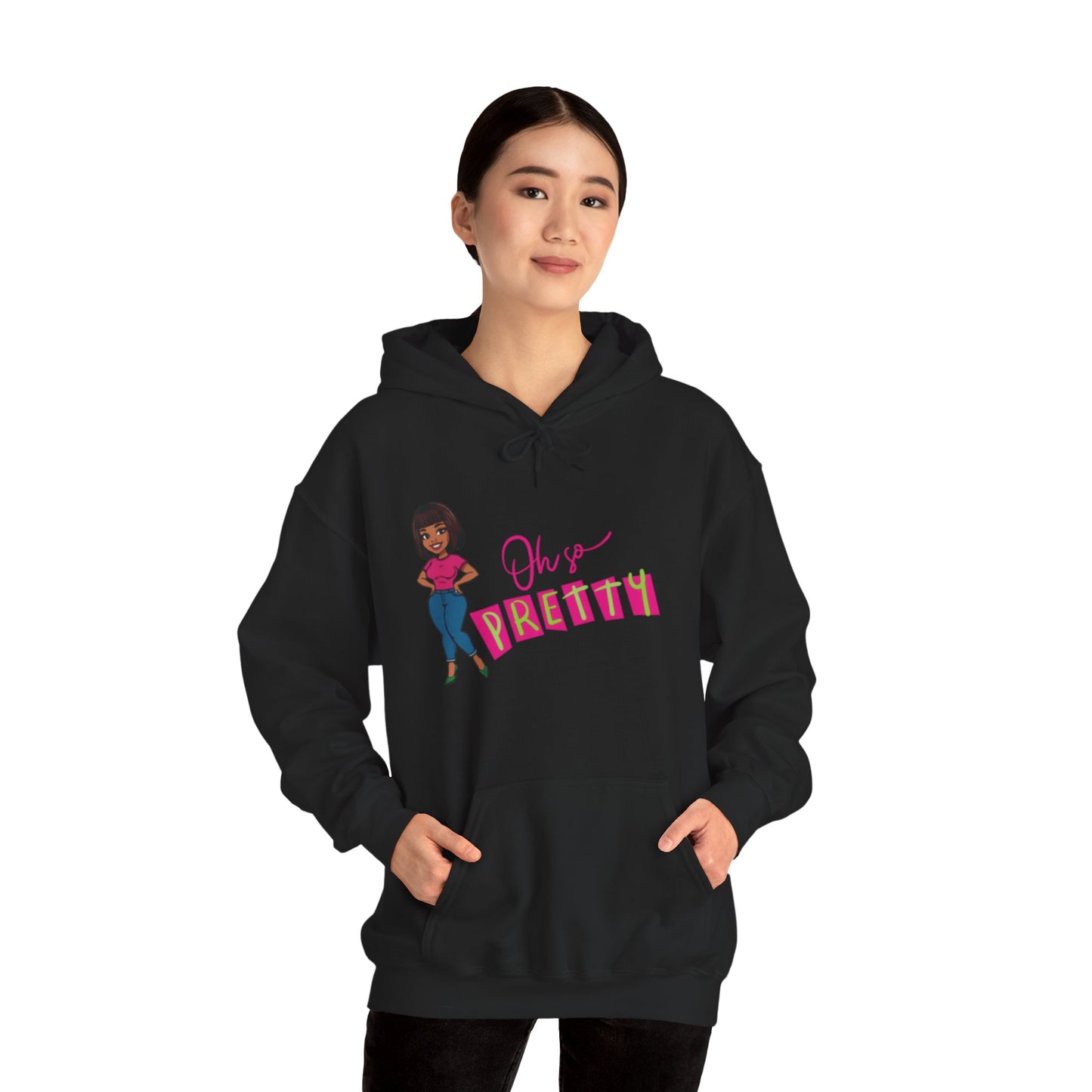 Cute Graphic Hoodie, Oh So Pretty Sweatshirt, Cosy Gift for Women, Trendy Streetwear, Birthday, Holiday, Everyday Comfort