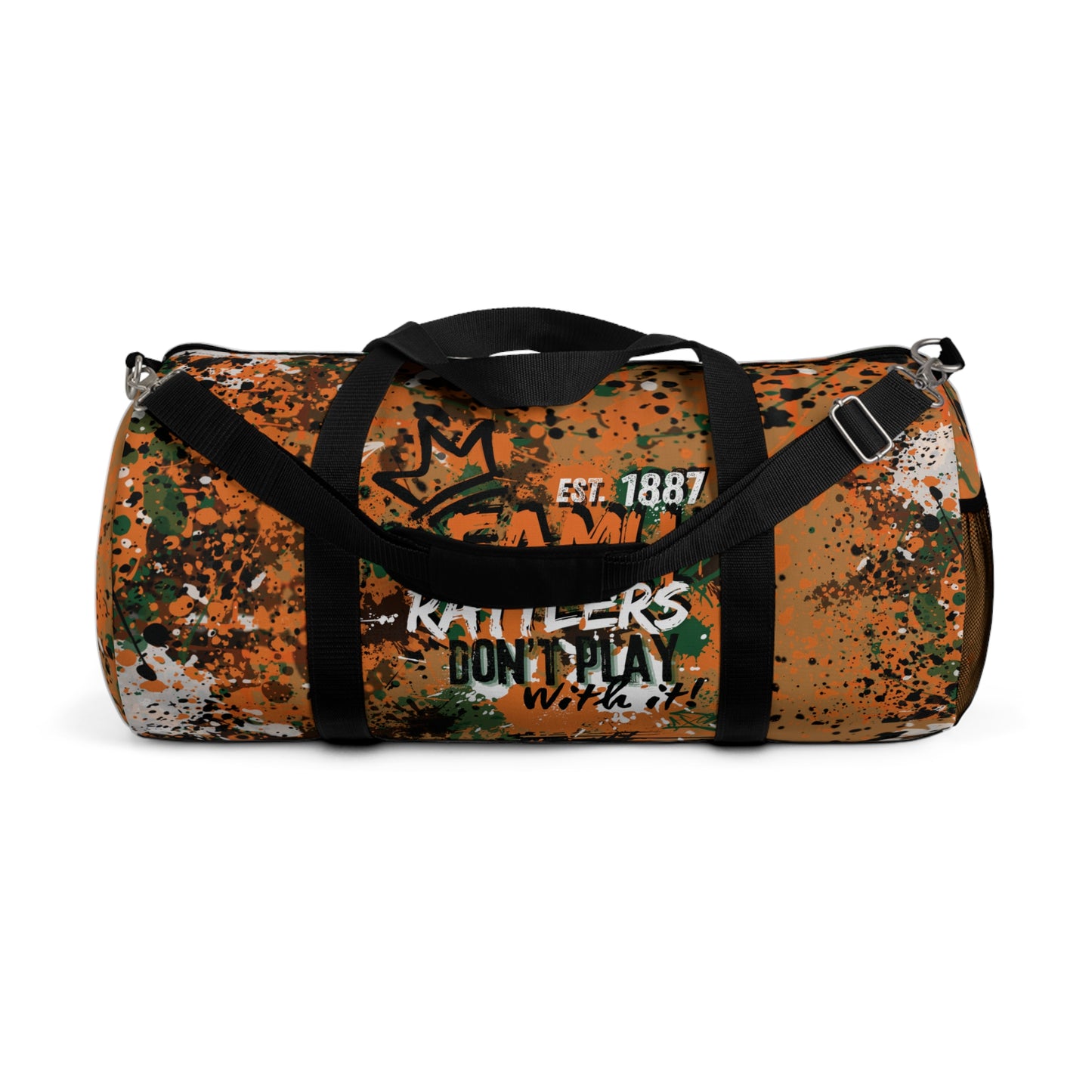 Graffiti Duffel Bag, FAMU Sprayed Art, Cool Urban Travel Gym Overnight Bag, Hipster Street Style Accessories, Unique Custom Hand Painted