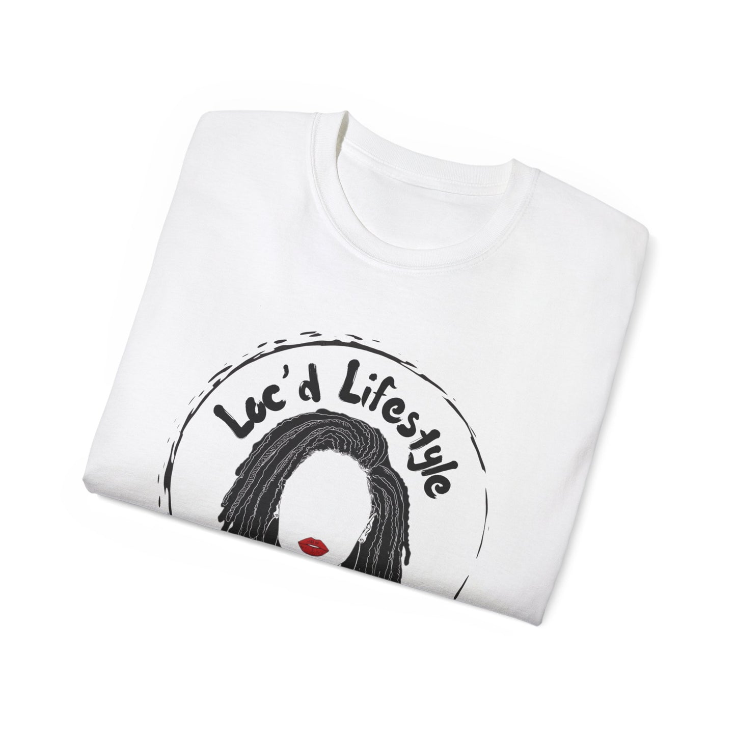 Loc'd Lifestyle T-Shirt: Woman with Dreadlocks Graphic Tee