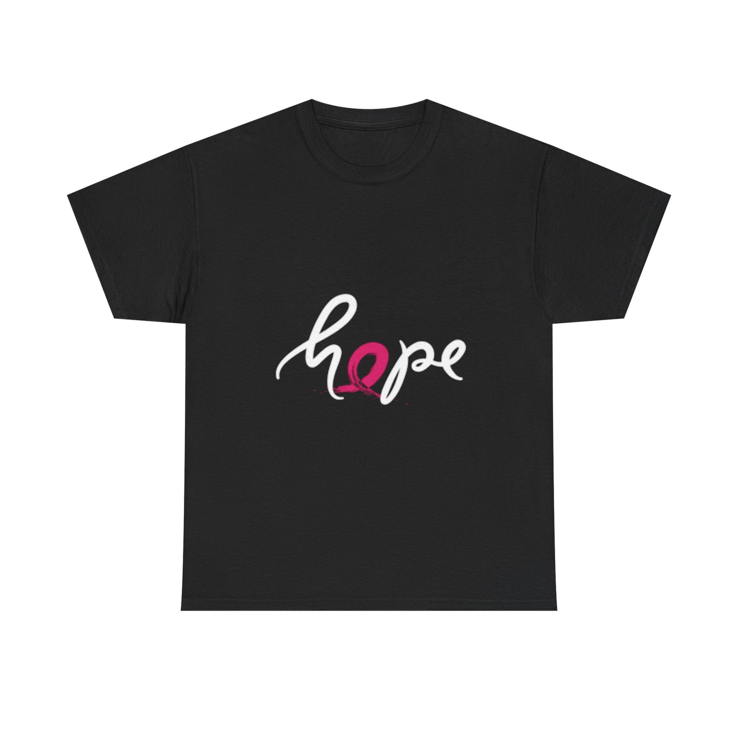 Hope Unisex Heavy Cotton Tee - Motivational T-Shirt for Awareness, Gift for Her, Inspirational Apparel, Everyday Wear, Fundraising