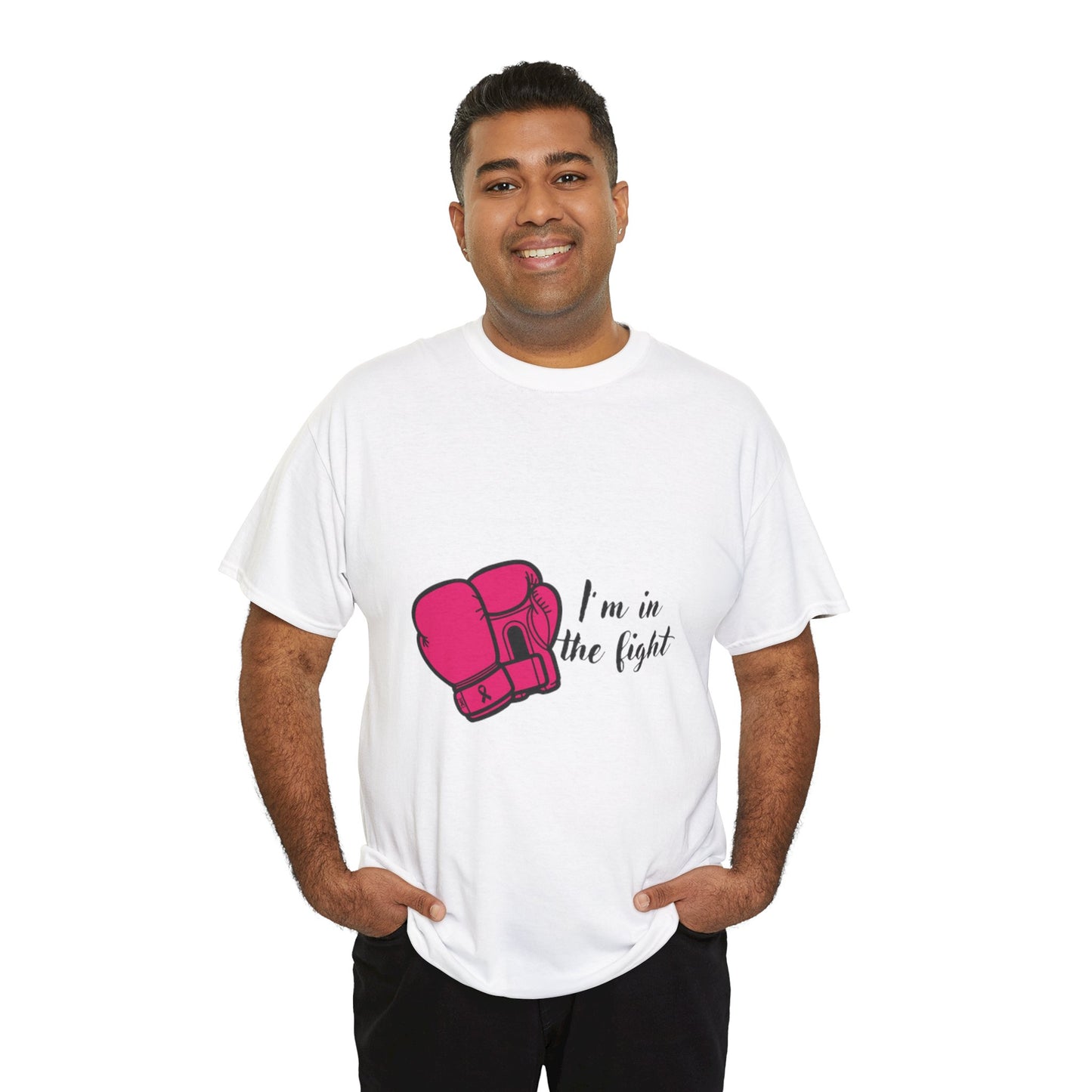 Fighting Spirit Tee, I'm in the Fight, Workout Shirt, Motivational Tee, Fitness Gift, Boxing Apparel