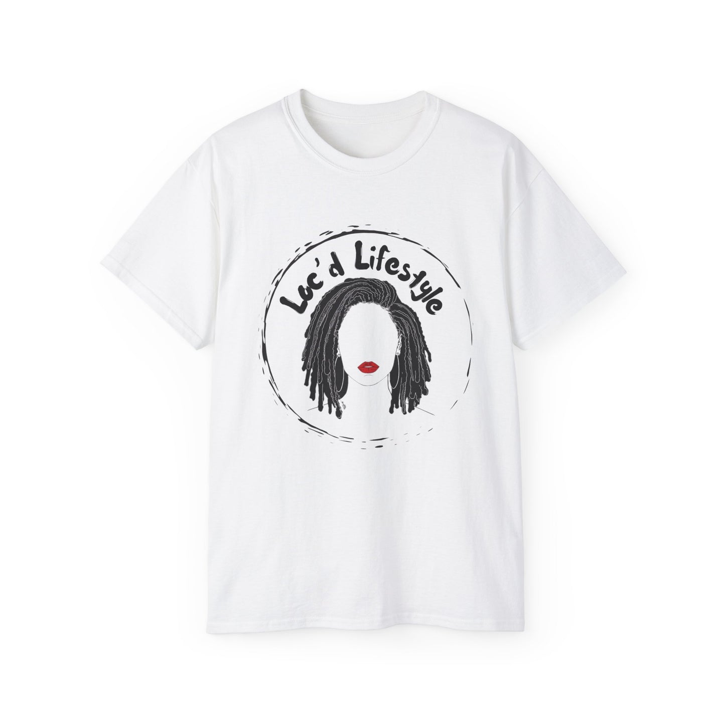 Loc'd Lifestyle T-Shirt: Woman with Dreadlocks Graphic Tee